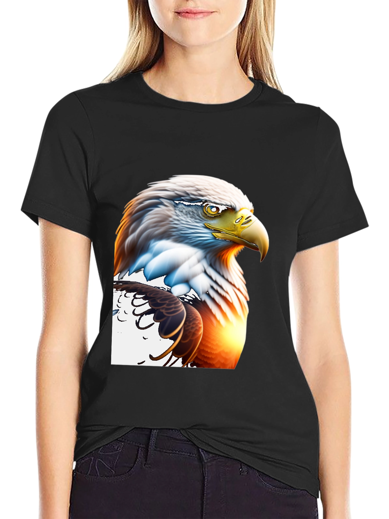 Bald Eagle Graphic Tee - Patriotic Style