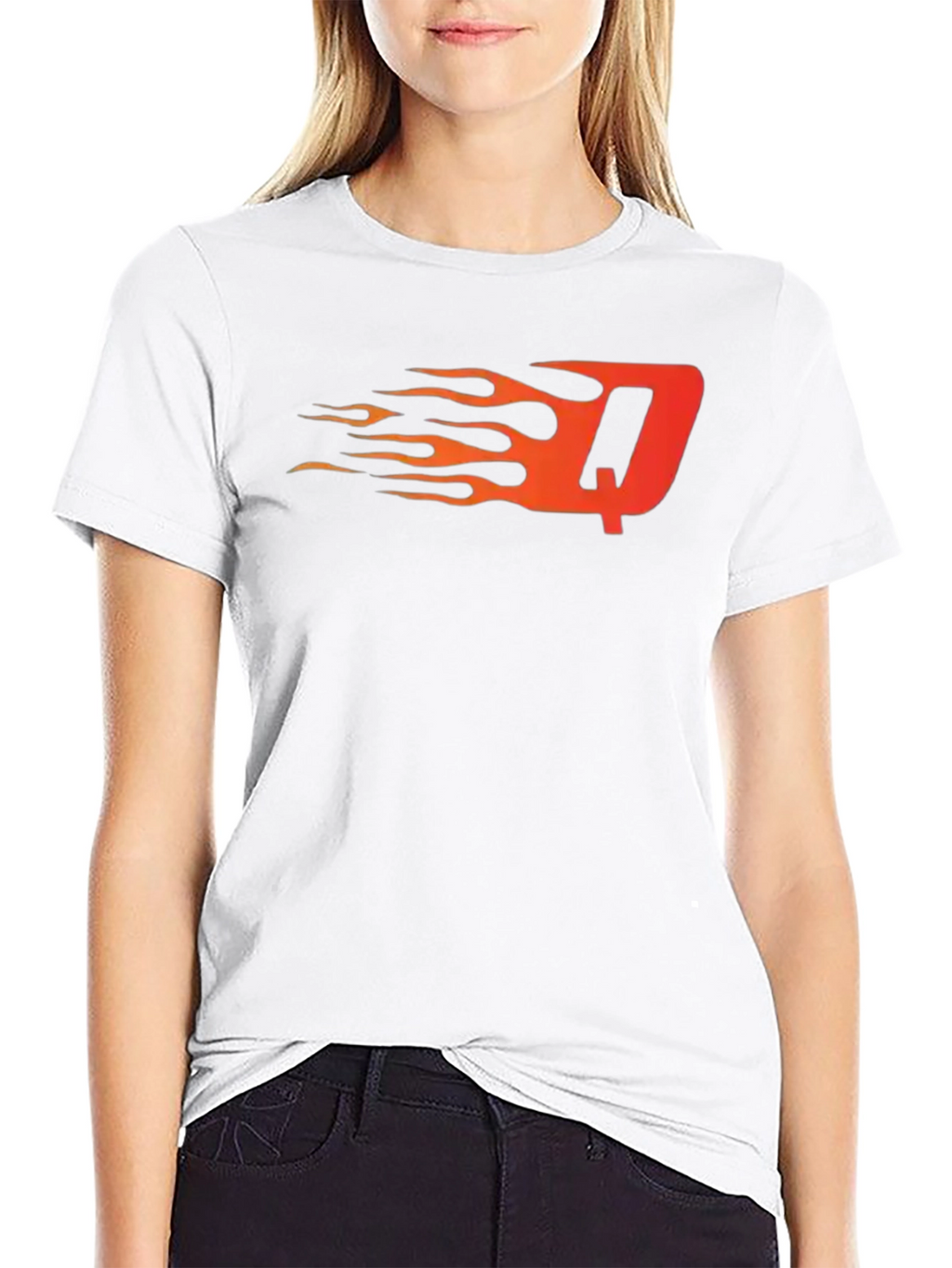 Fiery Initial T-Shirt - Bold & Unique Design