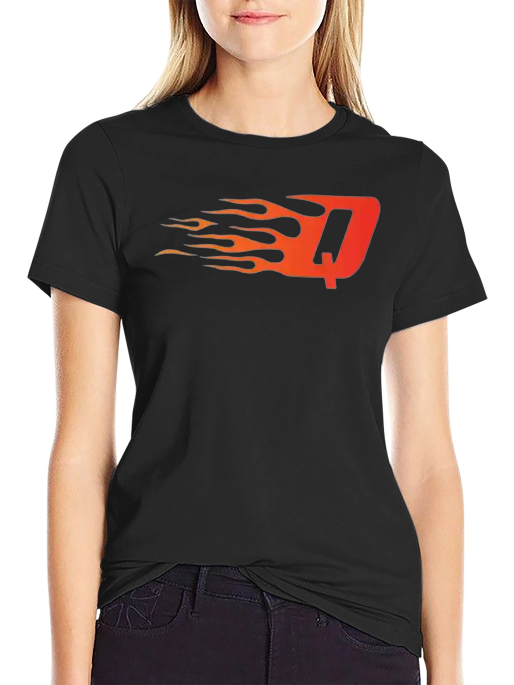 Fiery Initial T-Shirt - Bold & Unique Design