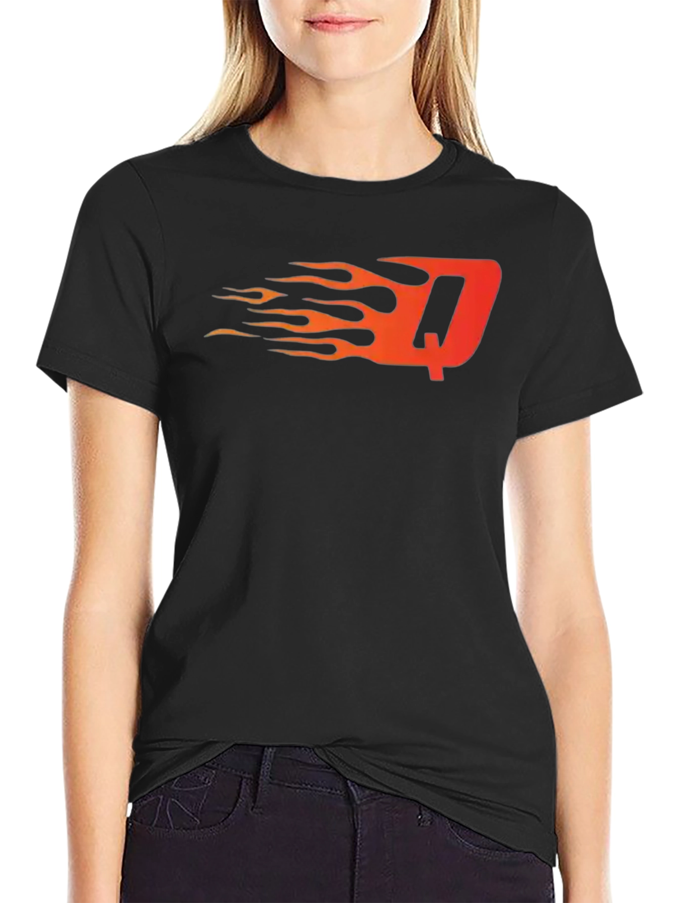 Fiery Initial T-Shirt - Bold & Unique Design
