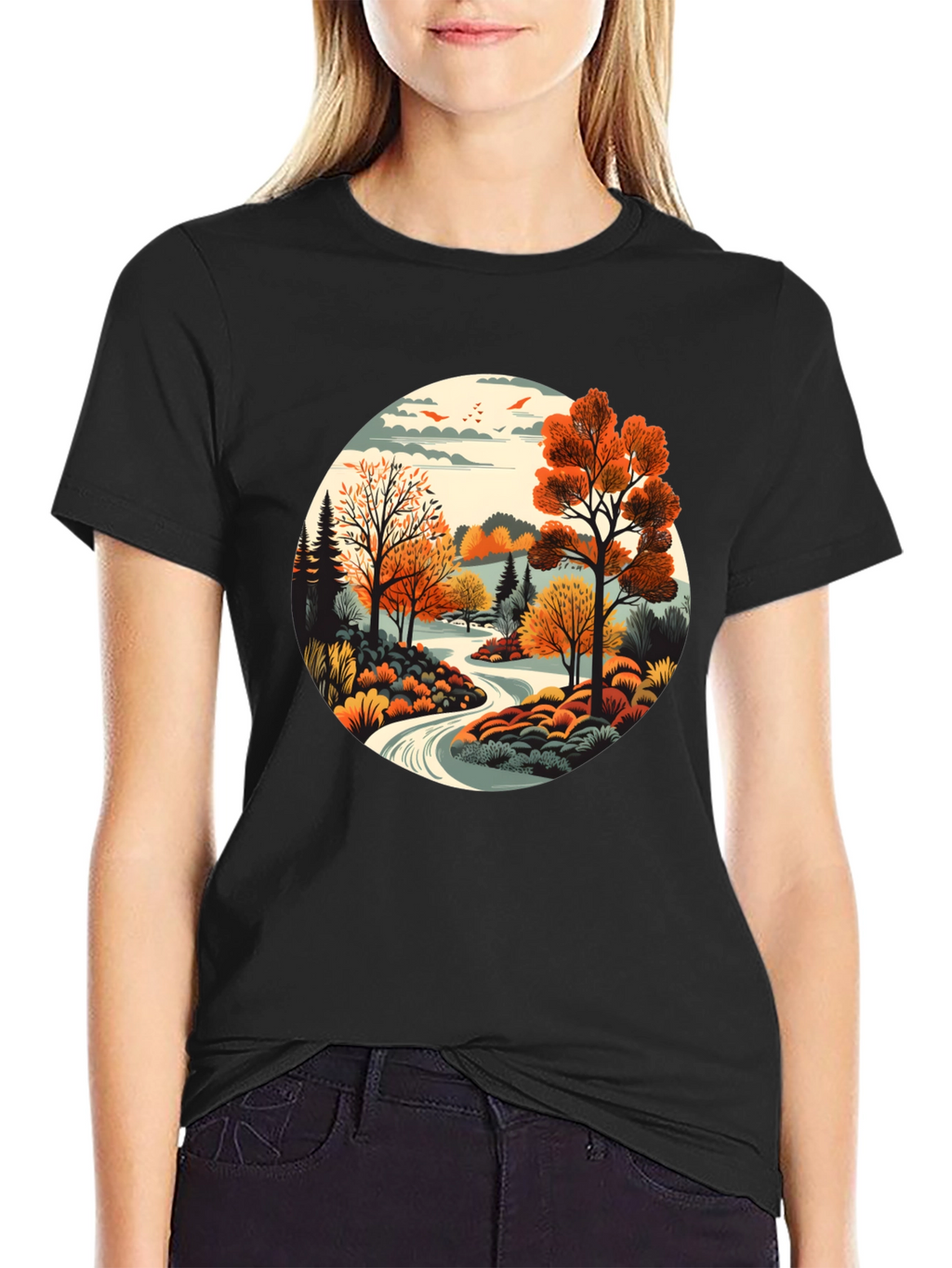 Autumn Landscape Graphic Tee