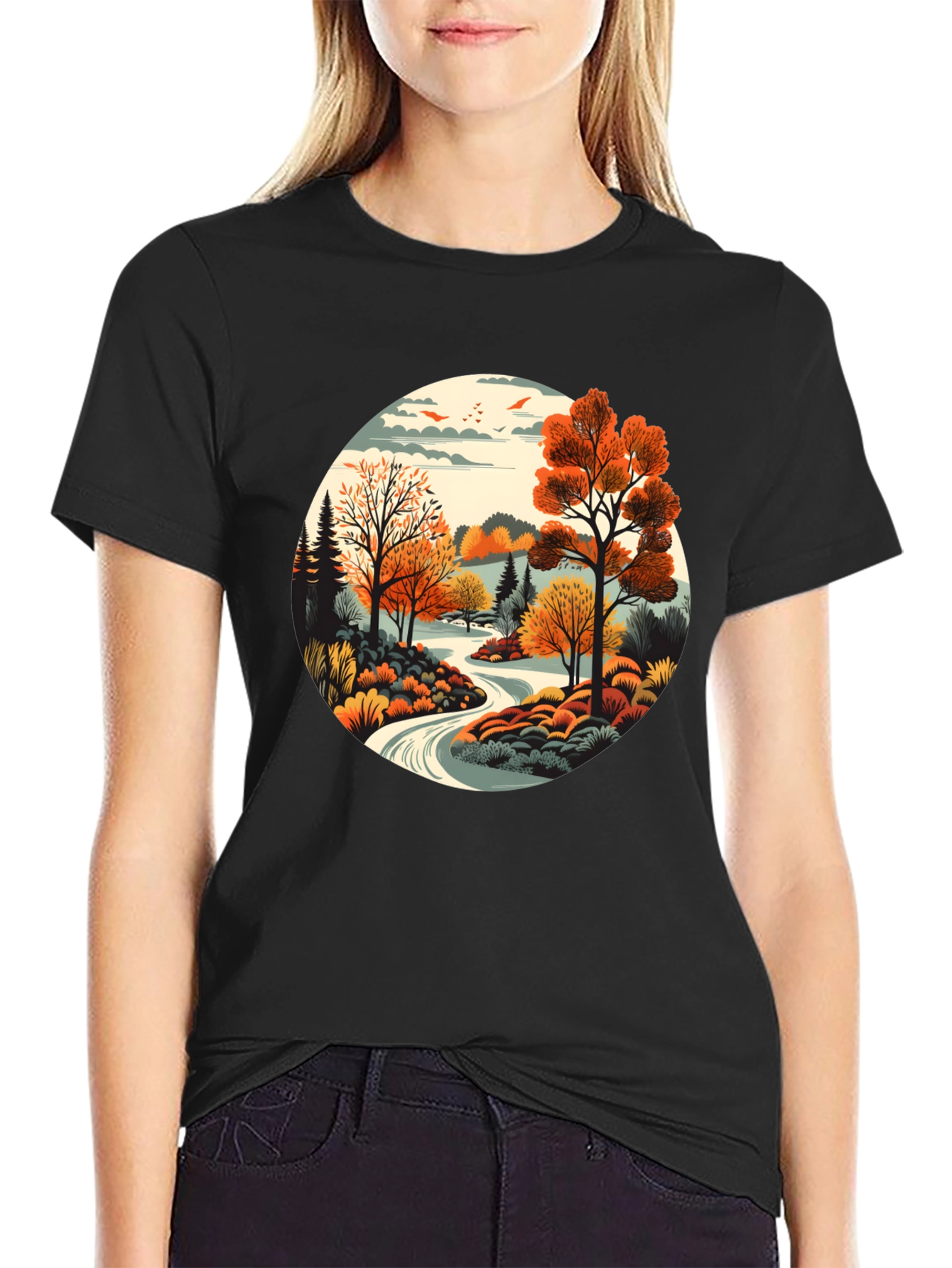 Autumn Landscape Graphic Tee