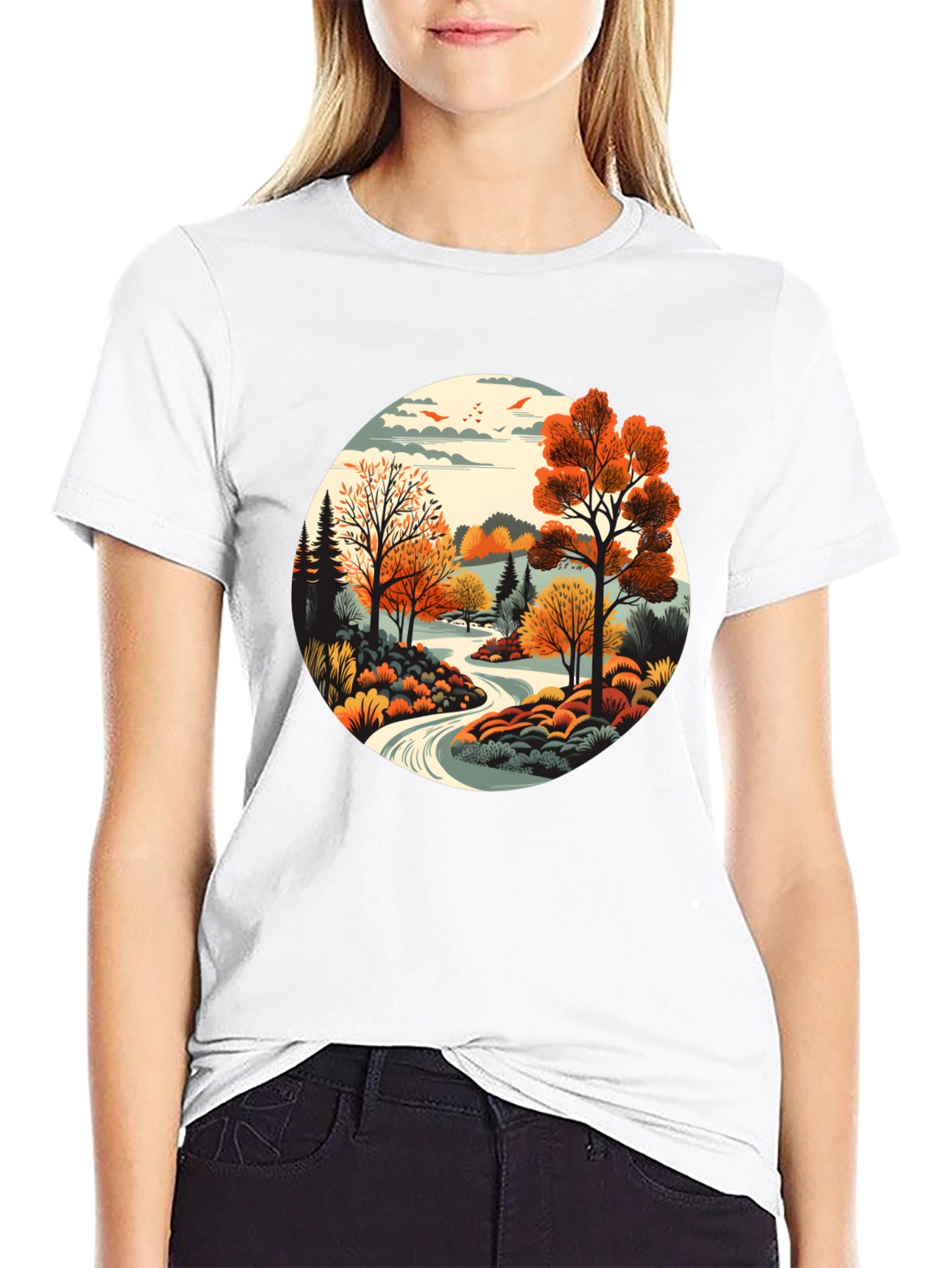 Autumn Landscape Graphic Tee