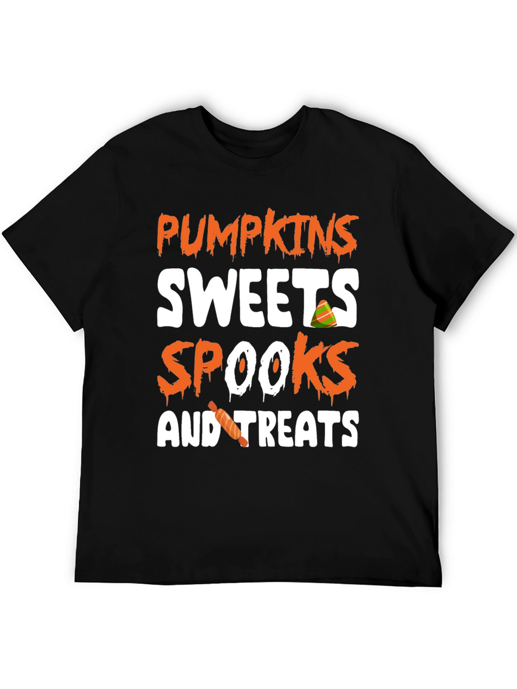 Pumpkins Sweets Spooks & Treats Halloween T-Shirt