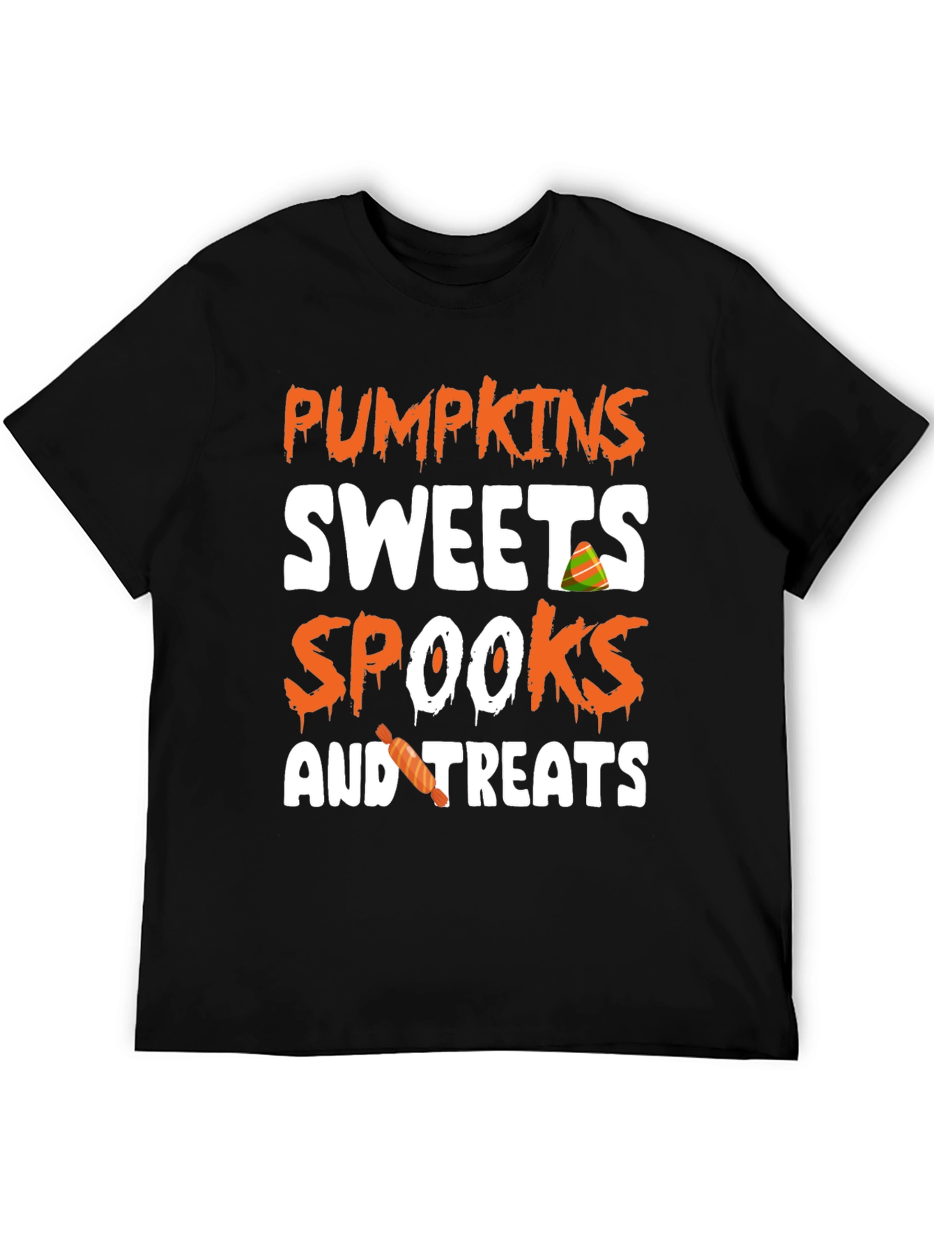 Pumpkins Sweets Spooks & Treats Halloween T-Shirt