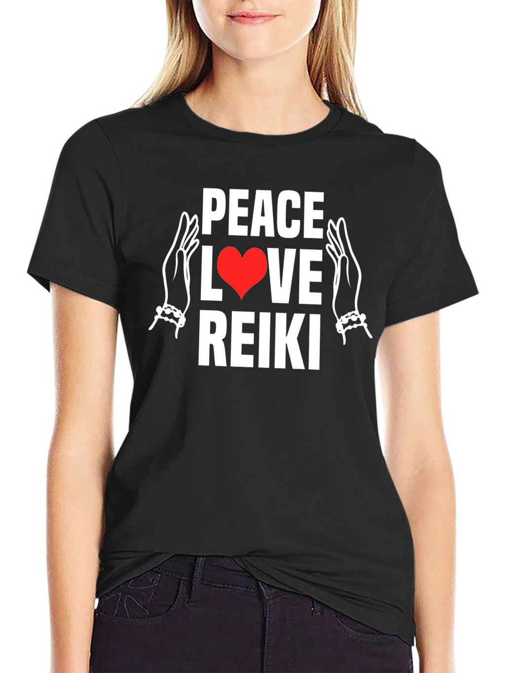 Peace Love Reiki Graphic T-Shirt