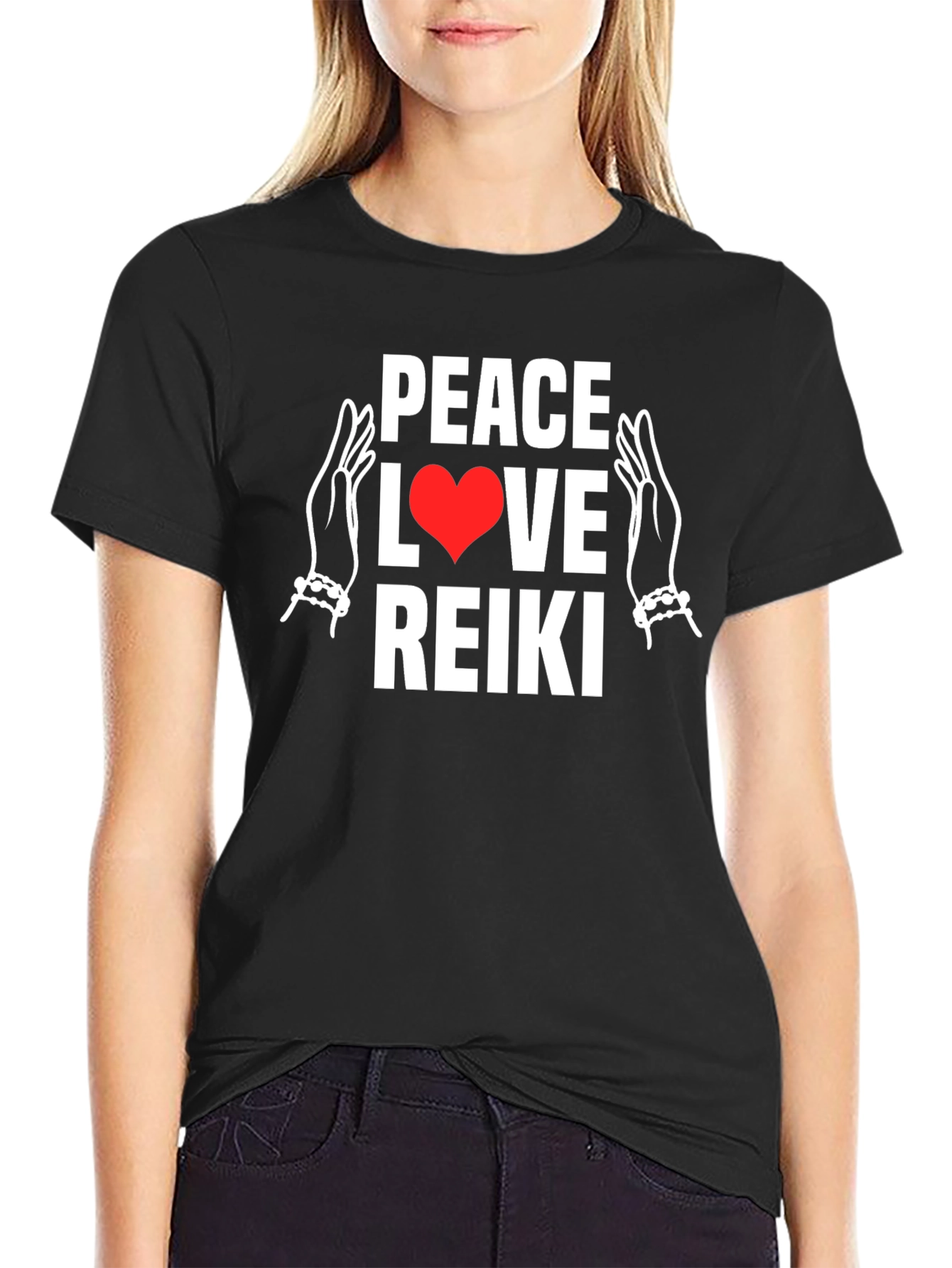 Peace Love Reiki Graphic T-Shirt