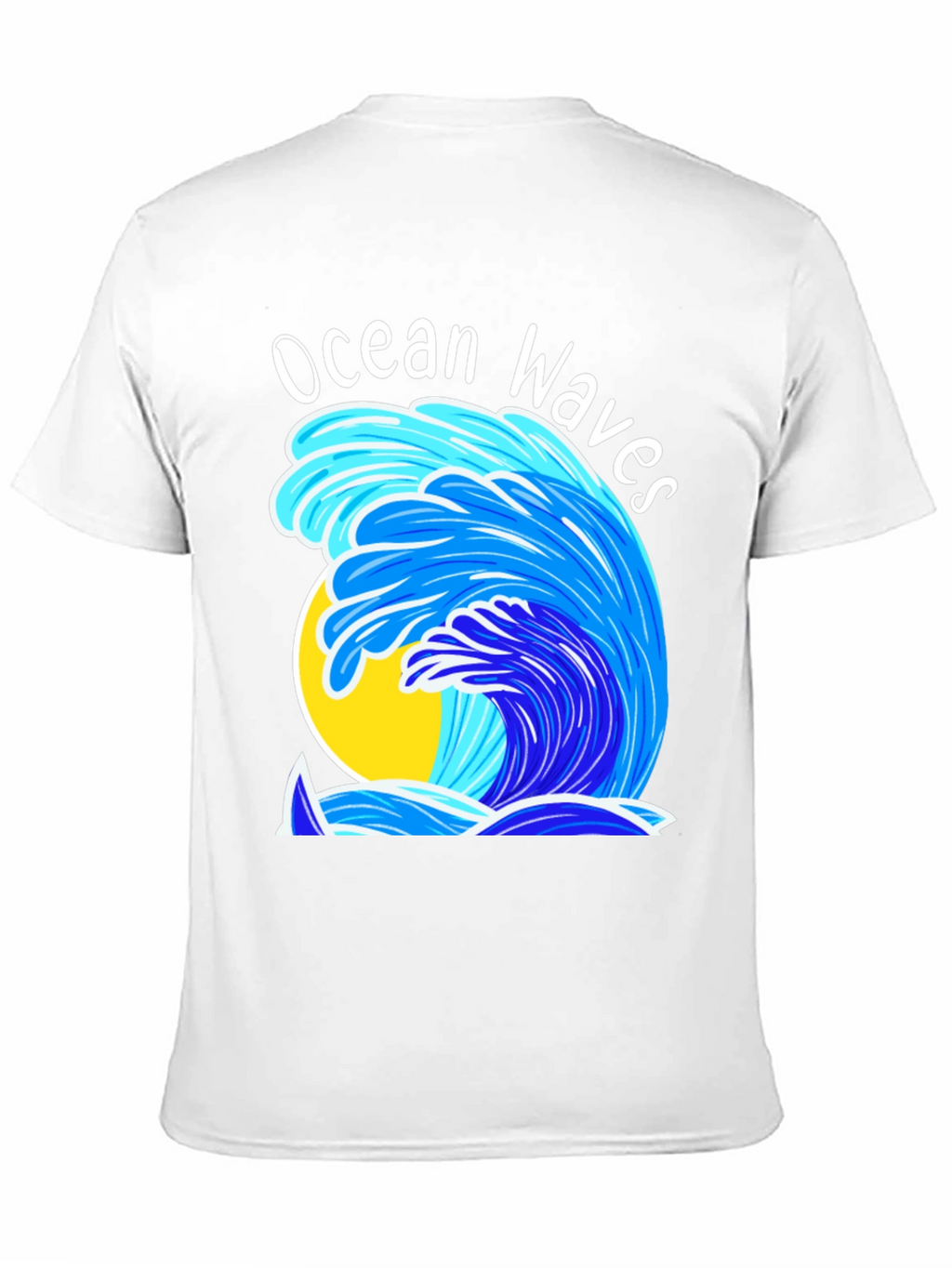 Ocean Waves Graphic T-Shirt - Black