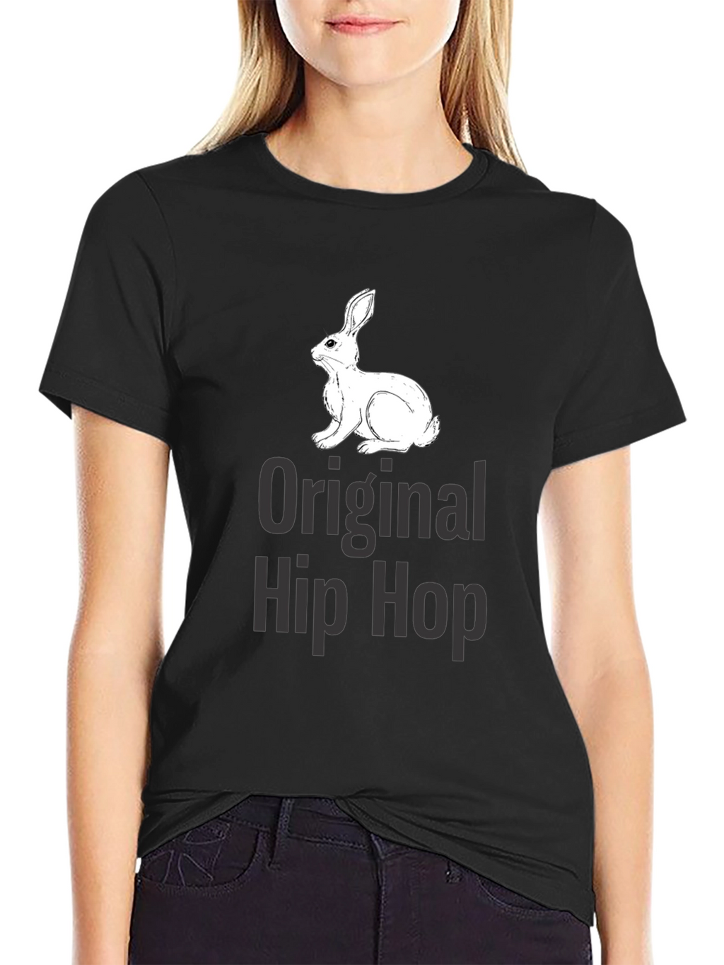 Original Hip Hop Rabbit Graphic T-Shirt