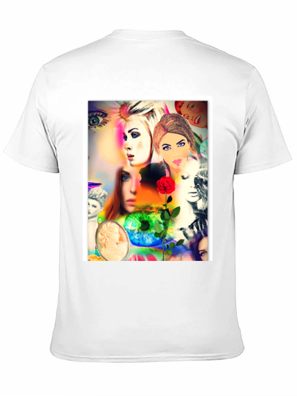 Artistic Collage Graphic T-Shirt