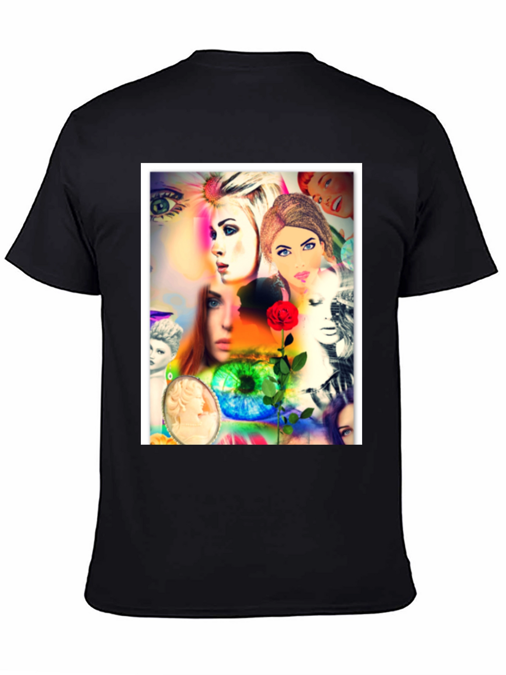 Artistic Collage Graphic T-Shirt