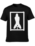 Silhouette Graphic Tee - Modern Black T-Shirt