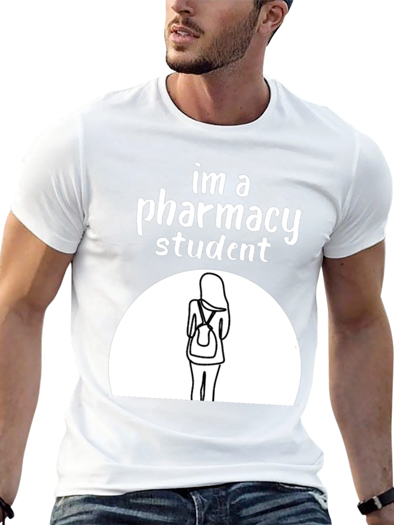 Pharmacy Student Graphic T-Shirt - Black