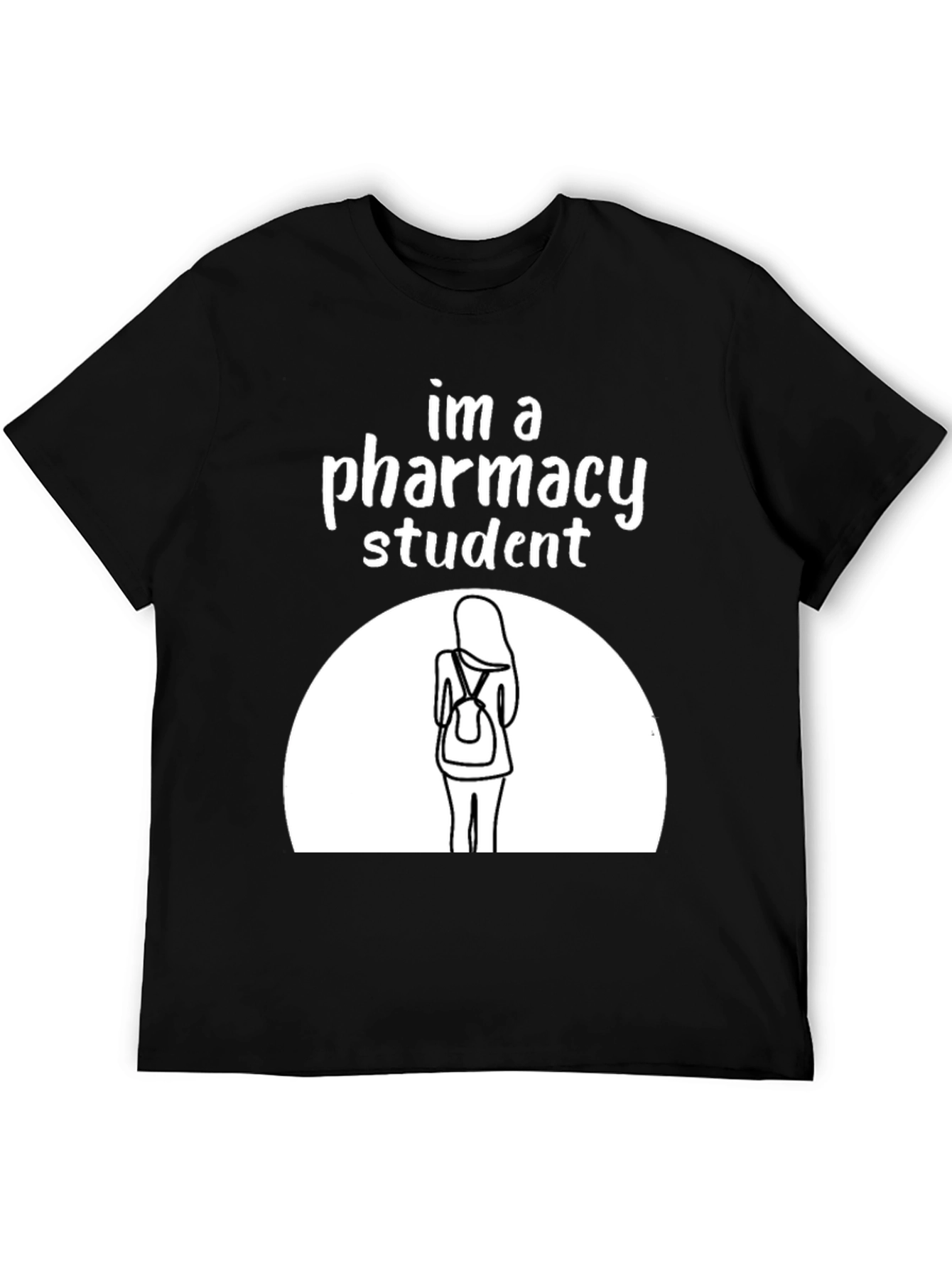 Pharmacy Student Graphic T-Shirt - Black