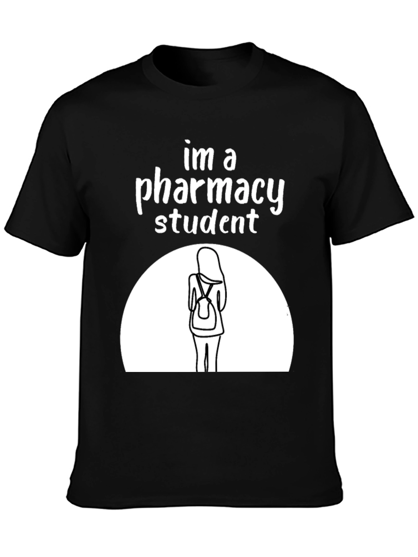 Pharmacy Student Graphic T-Shirt - Black