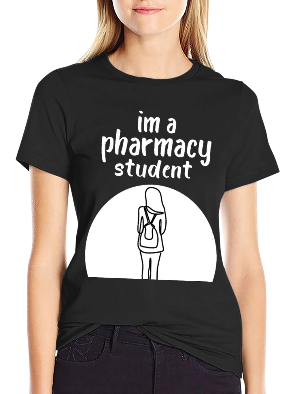 Pharmacy Student Graphic T-Shirt - Black