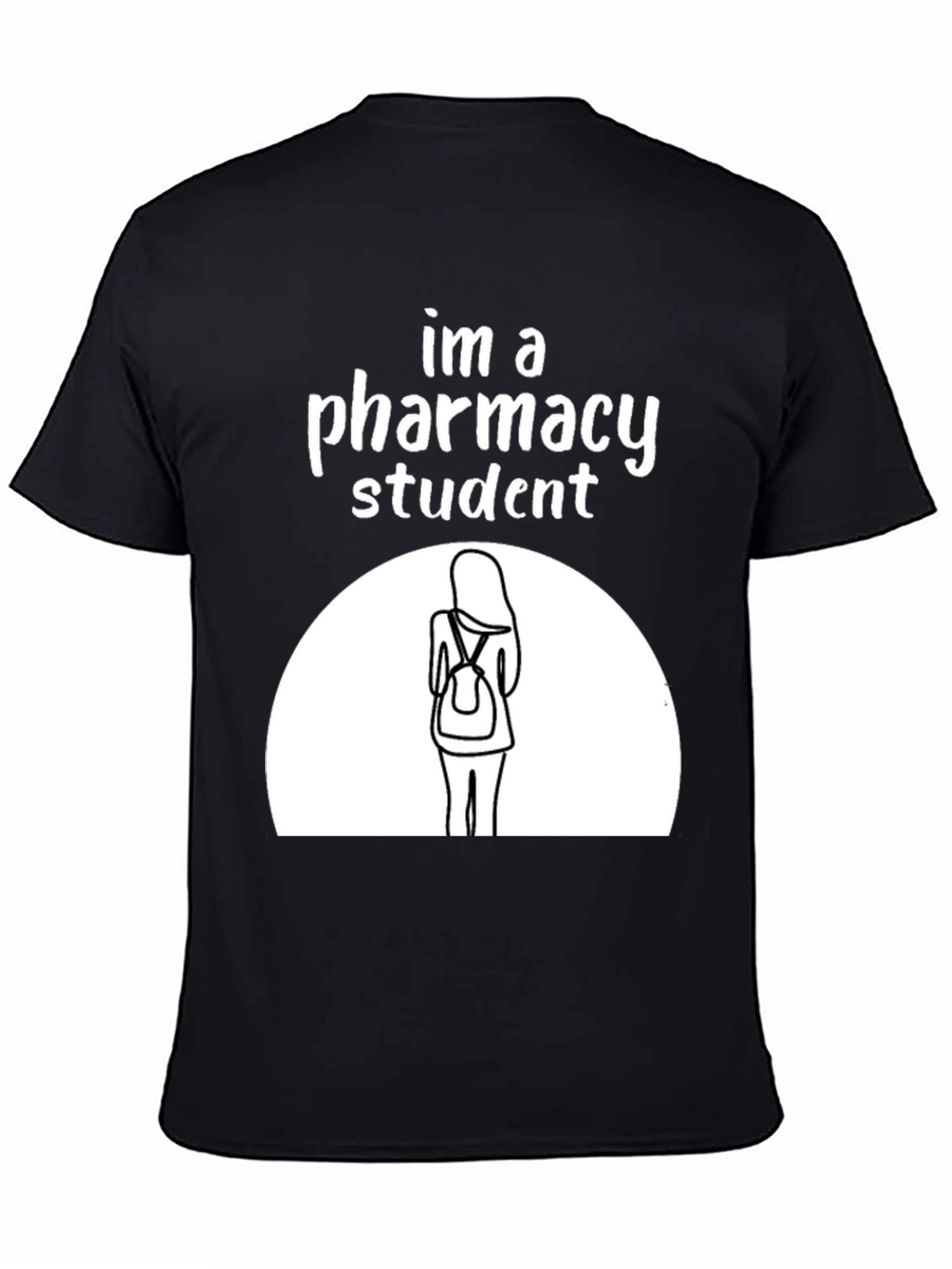 Pharmacy Student Graphic T-Shirt - Black