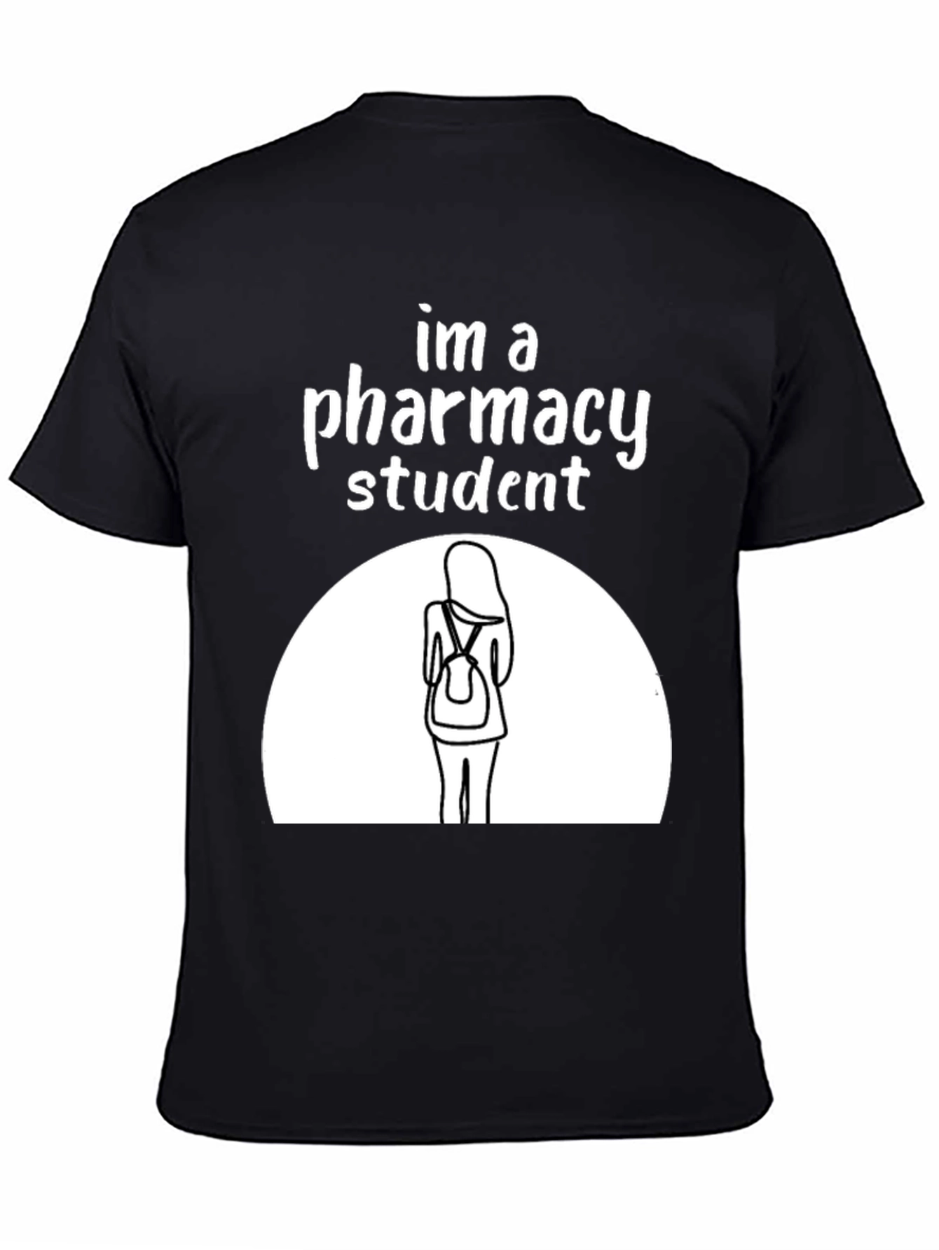 Pharmacy Student Graphic T-Shirt - Black