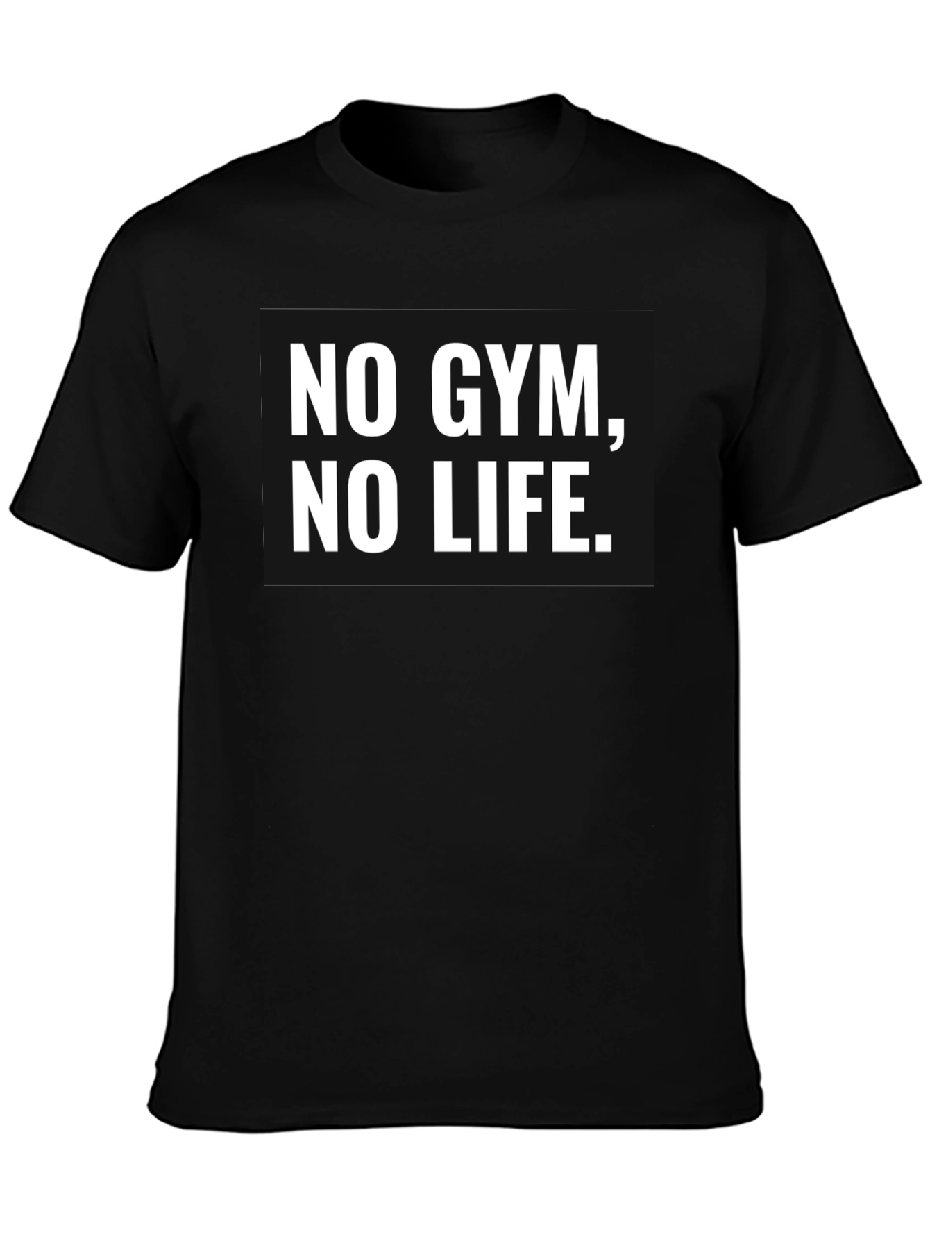 No Gym No Life Graphic Tee - Workout Motivation Shirt