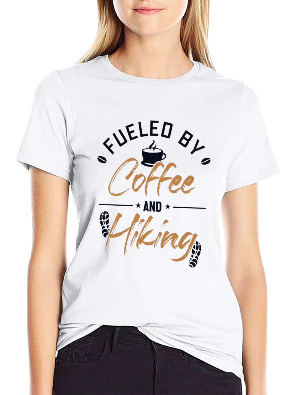 Fueled by Coffee and Hiking Graphic T-Shirt