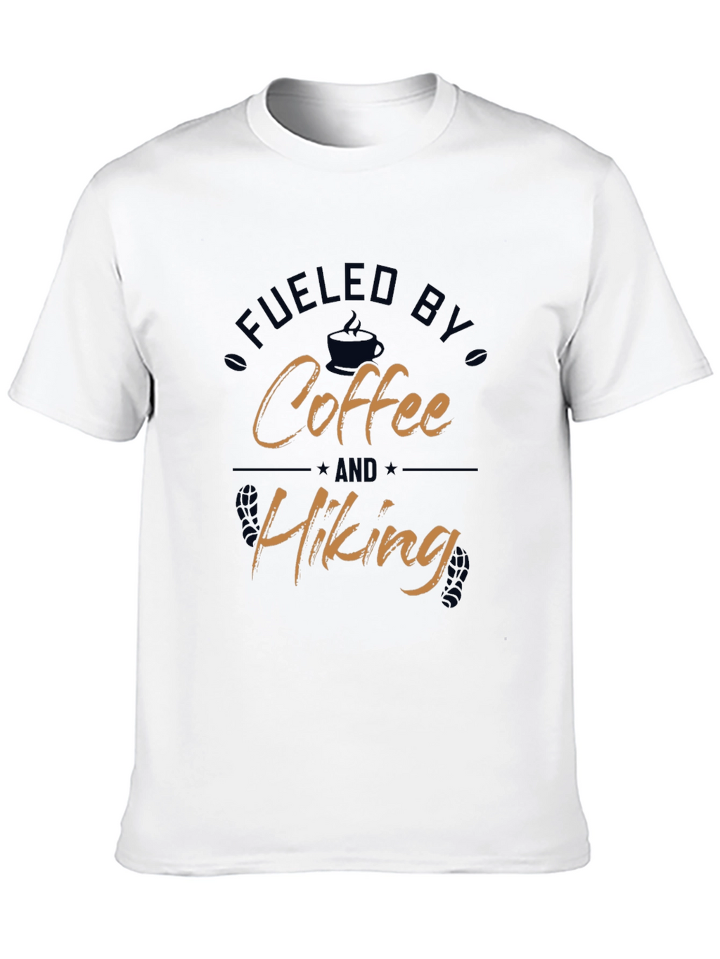 Fueled by Coffee and Hiking Graphic T-Shirt