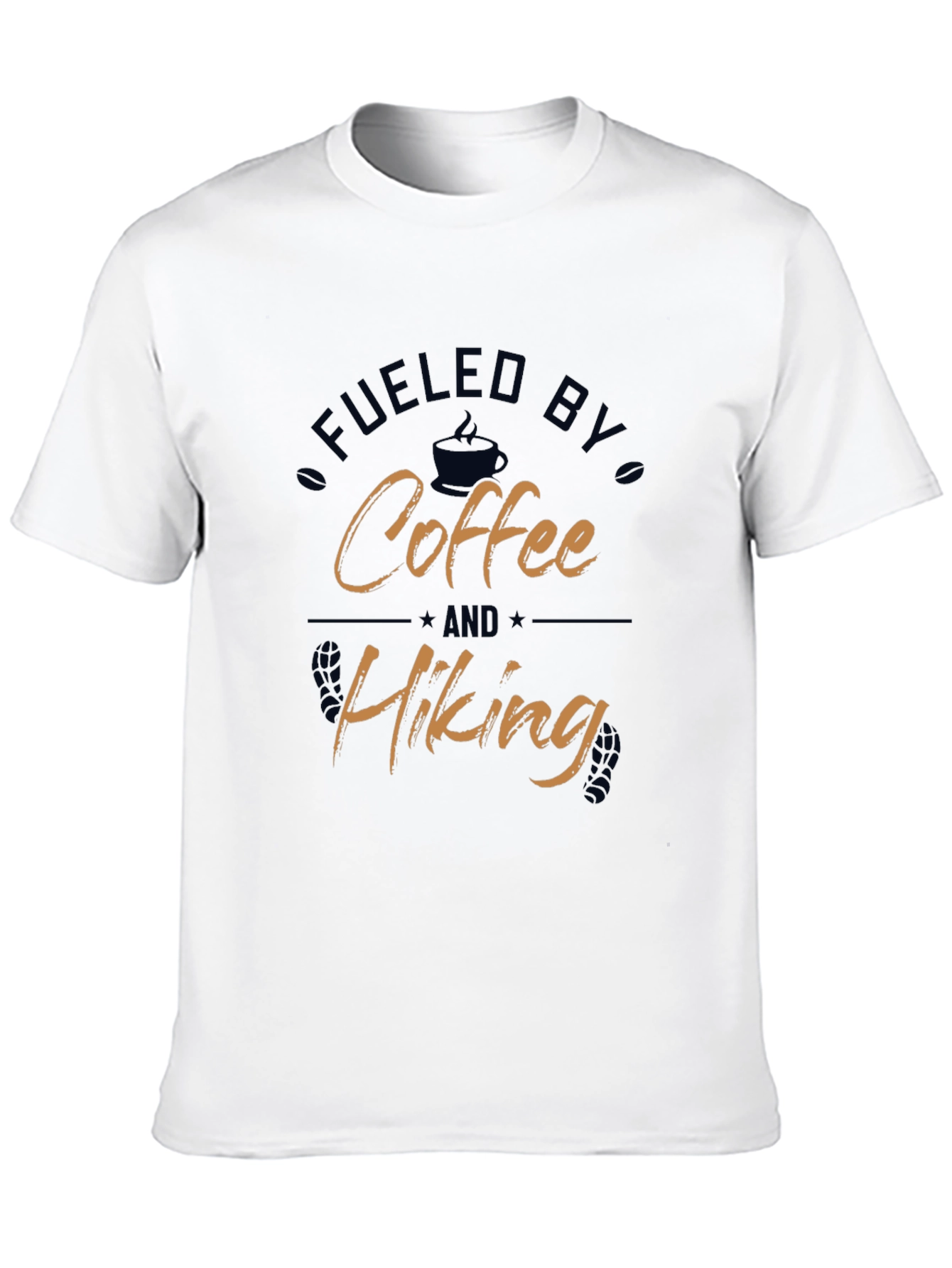 Fueled by Coffee and Hiking Graphic T-Shirt