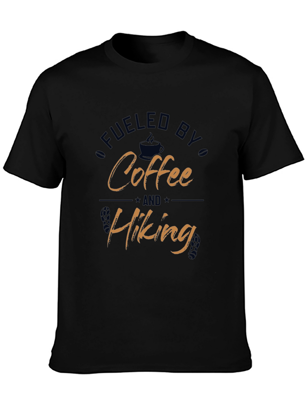 Fueled by Coffee and Hiking Graphic T-Shirt