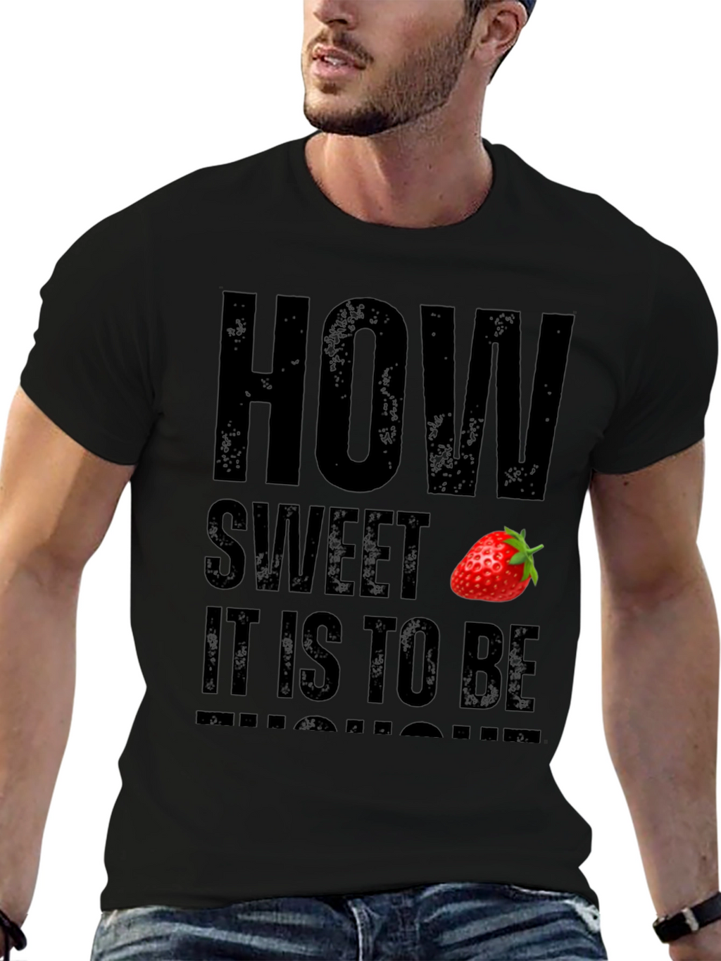 How Sweet Strawberry Graphic T-Shirt