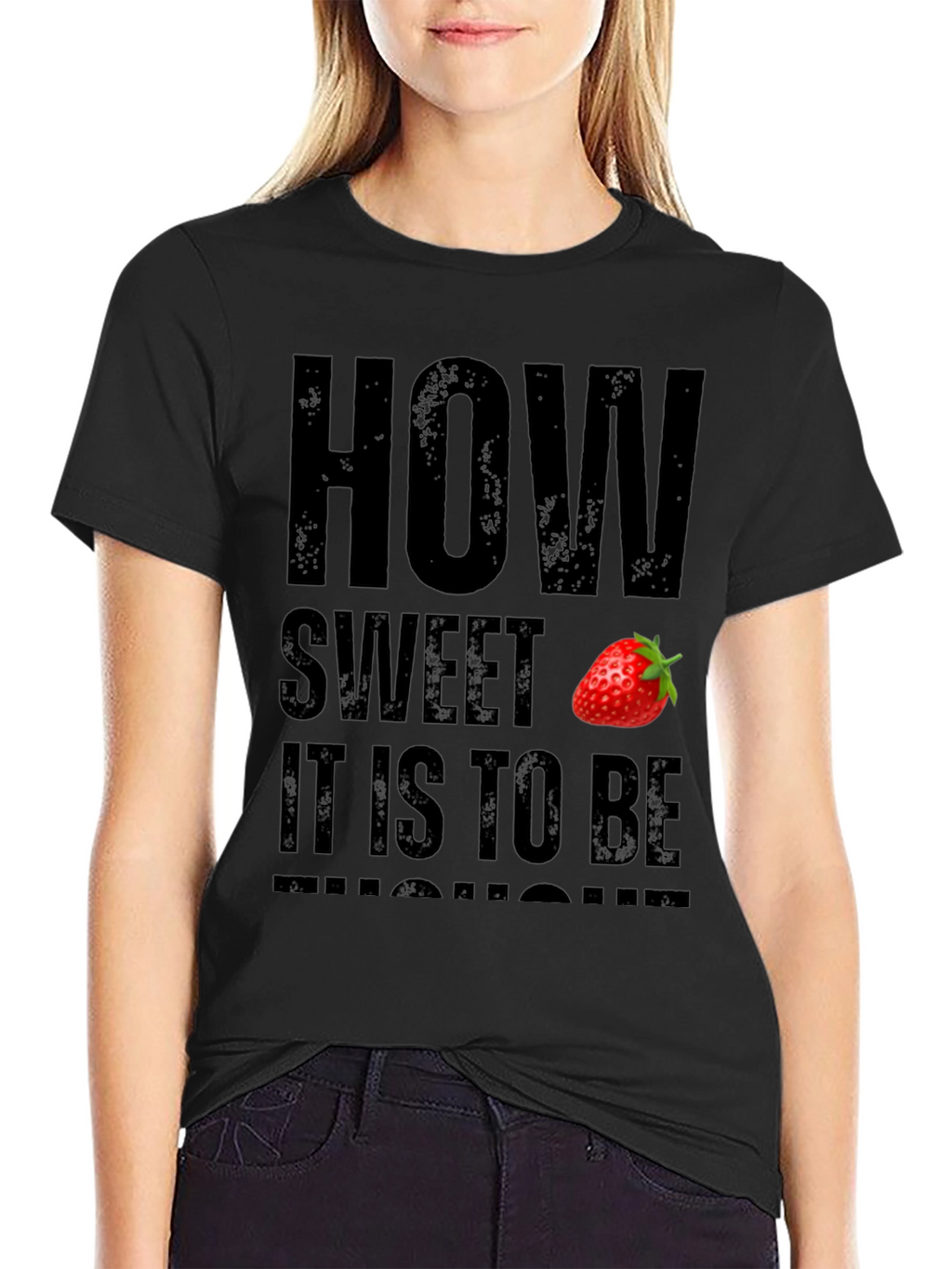 How Sweet Strawberry Graphic T-Shirt