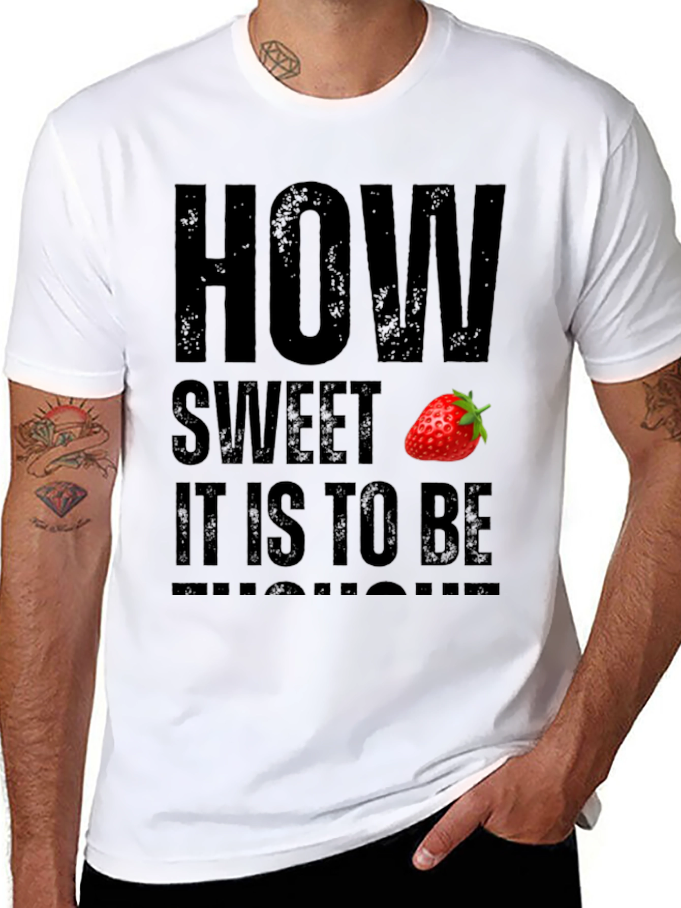 How Sweet Strawberry Graphic T-Shirt