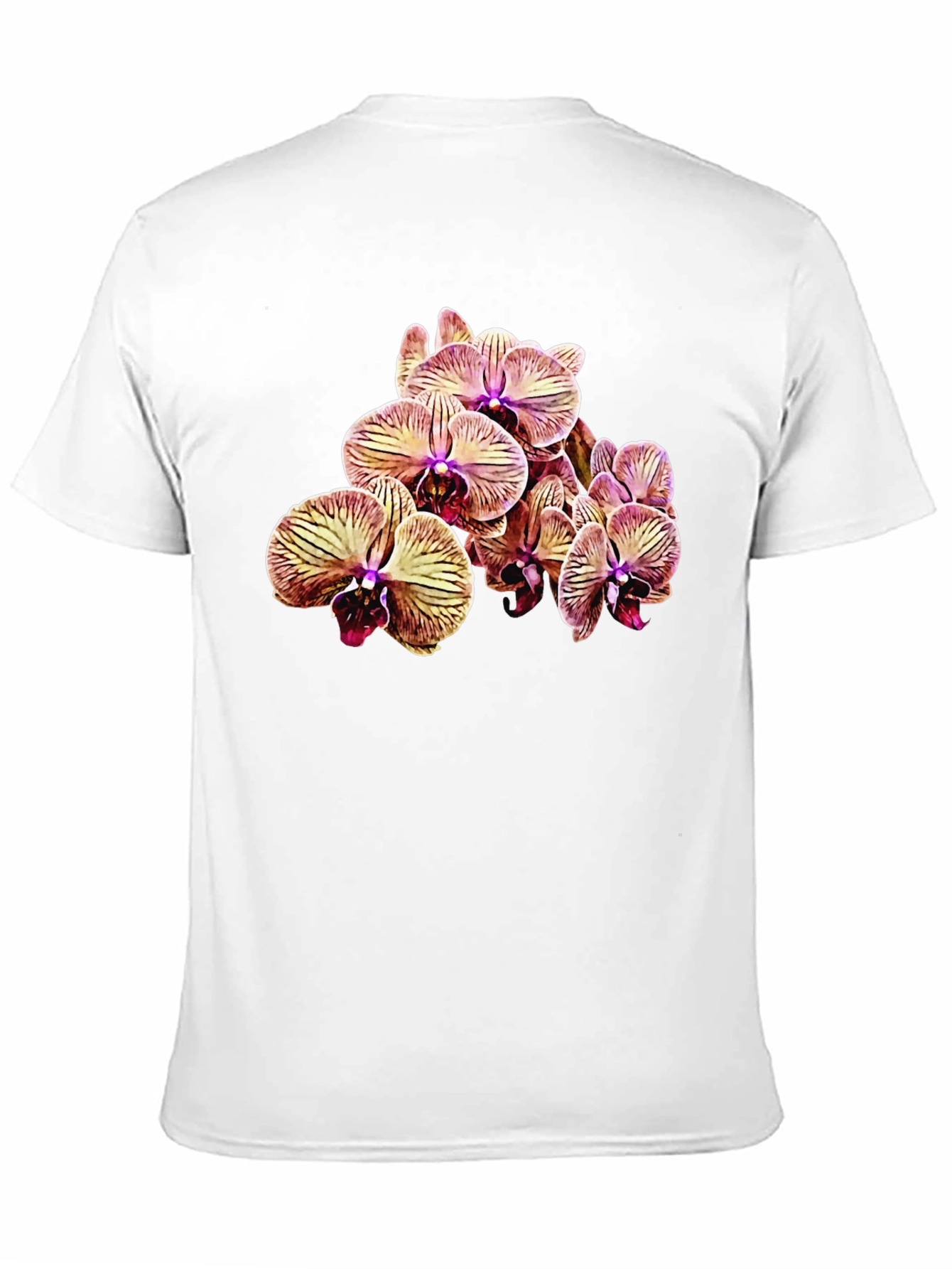 Floral Orchid T-Shirt - Black