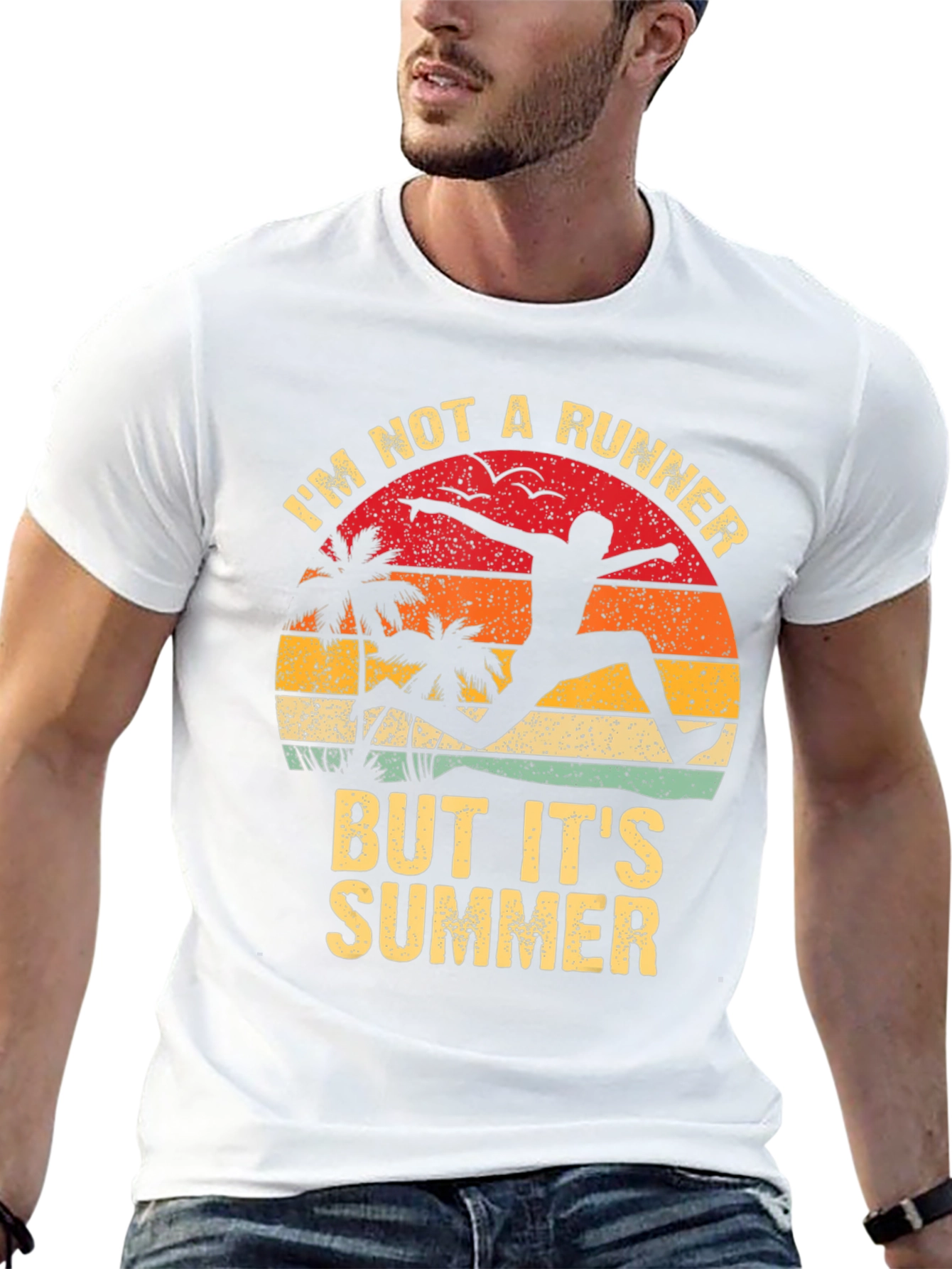 Im Not a Runner Summer T-Shirt - Black