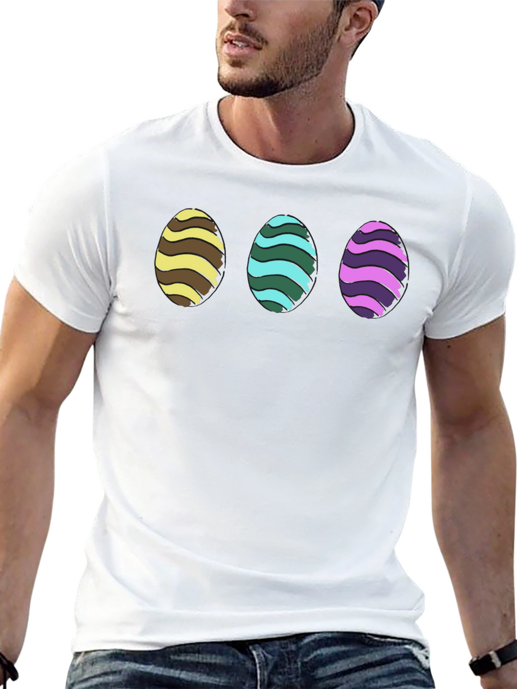 Easter Eggs Graphic Tee - Fun Holiday Shirt