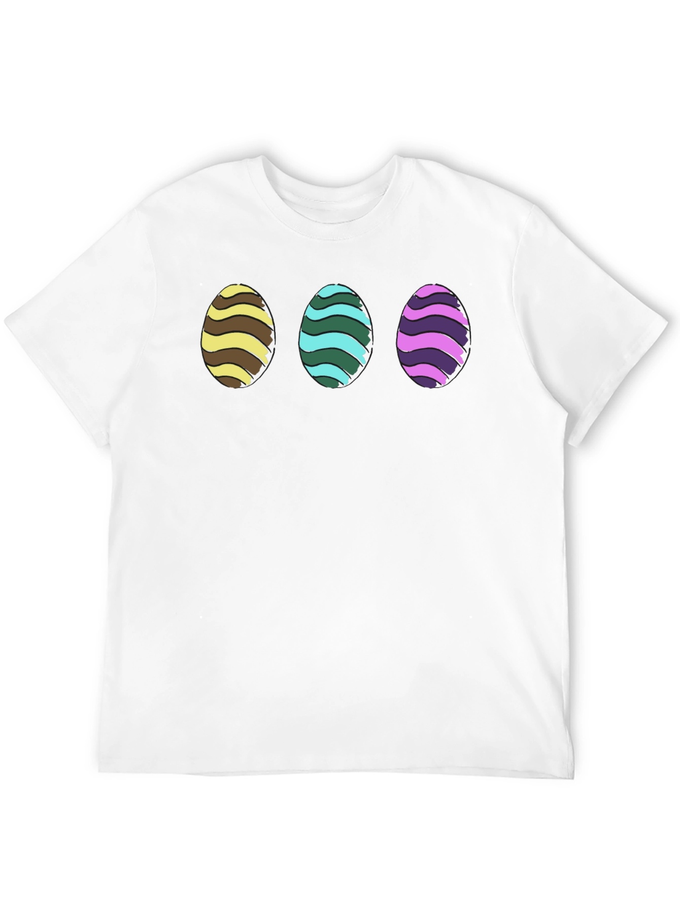 Easter Eggs Graphic Tee - Fun Holiday Shirt