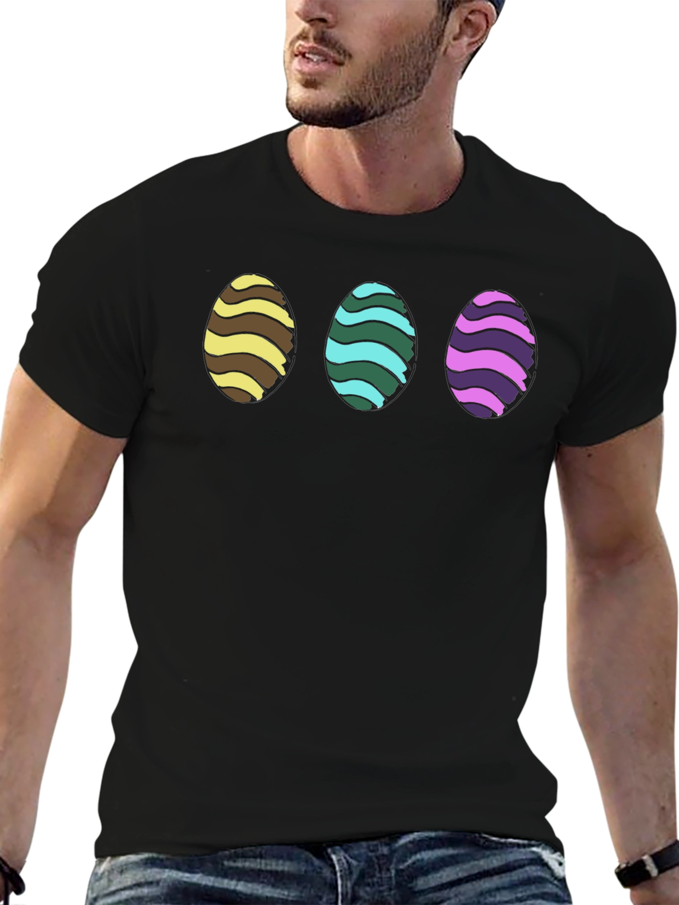 Easter Eggs Graphic Tee - Fun Holiday Shirt