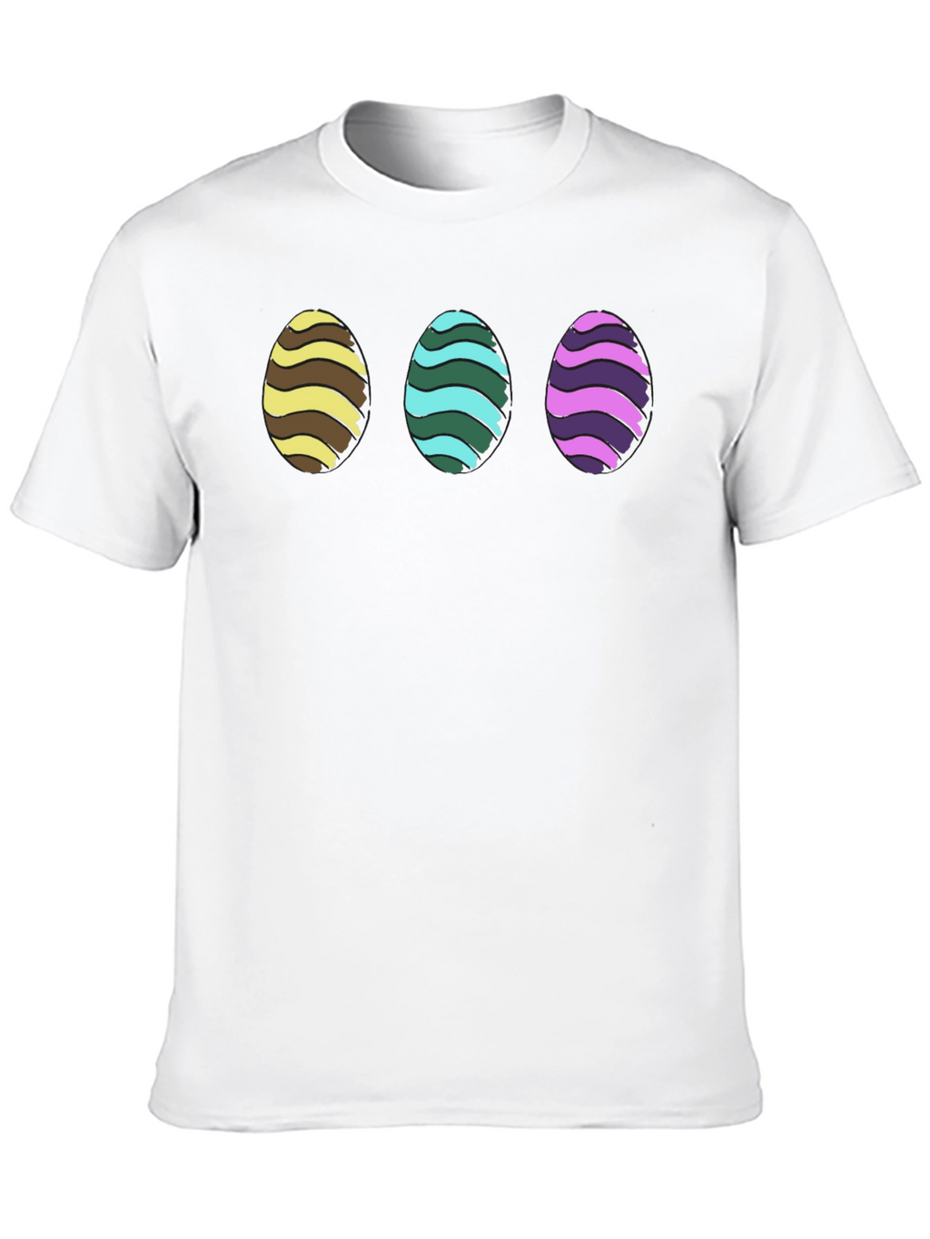 Easter Eggs Graphic Tee - Fun Holiday Shirt