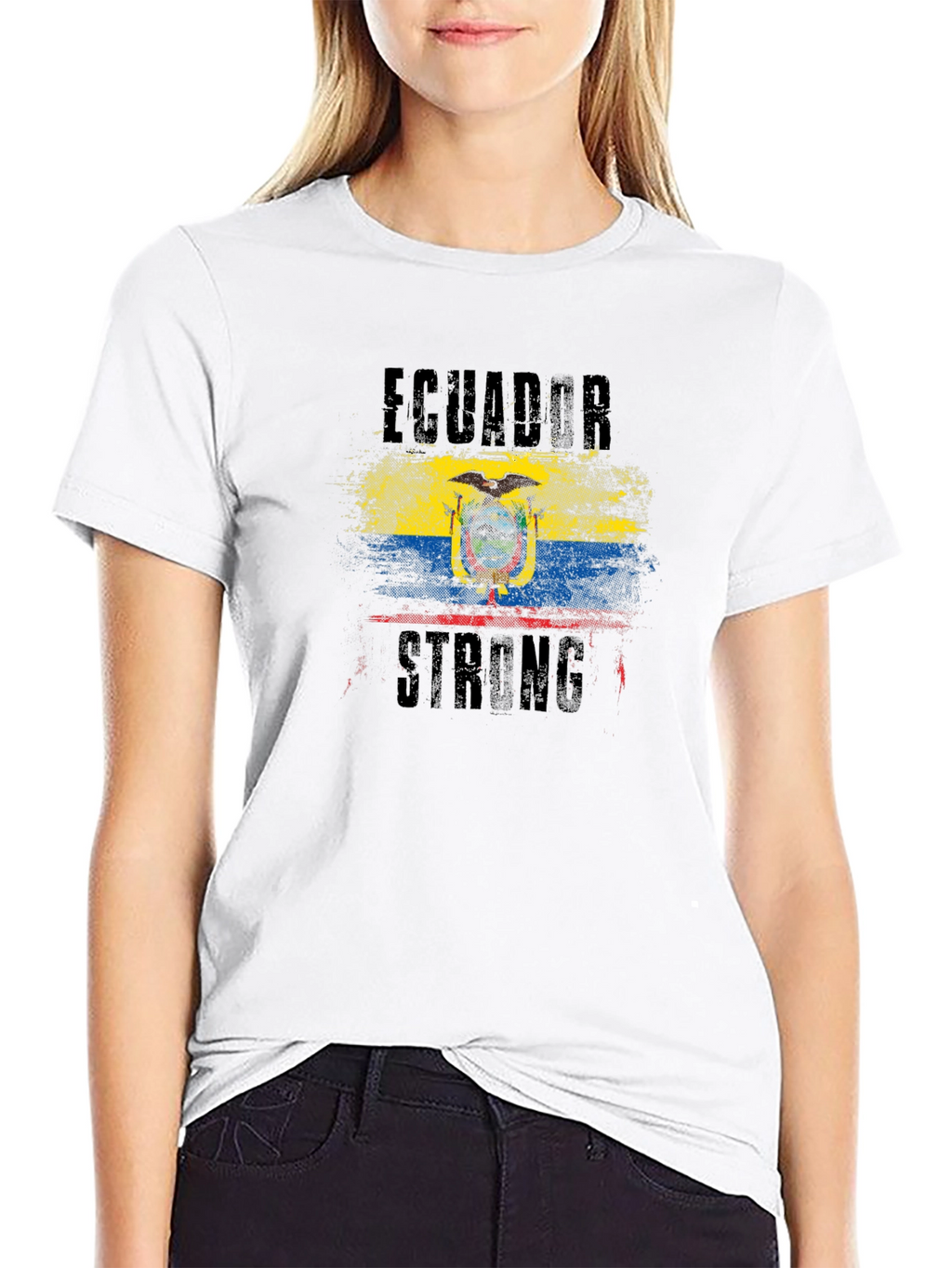 Ecuador Strong Graphic T-Shirt - Mens Black Tee