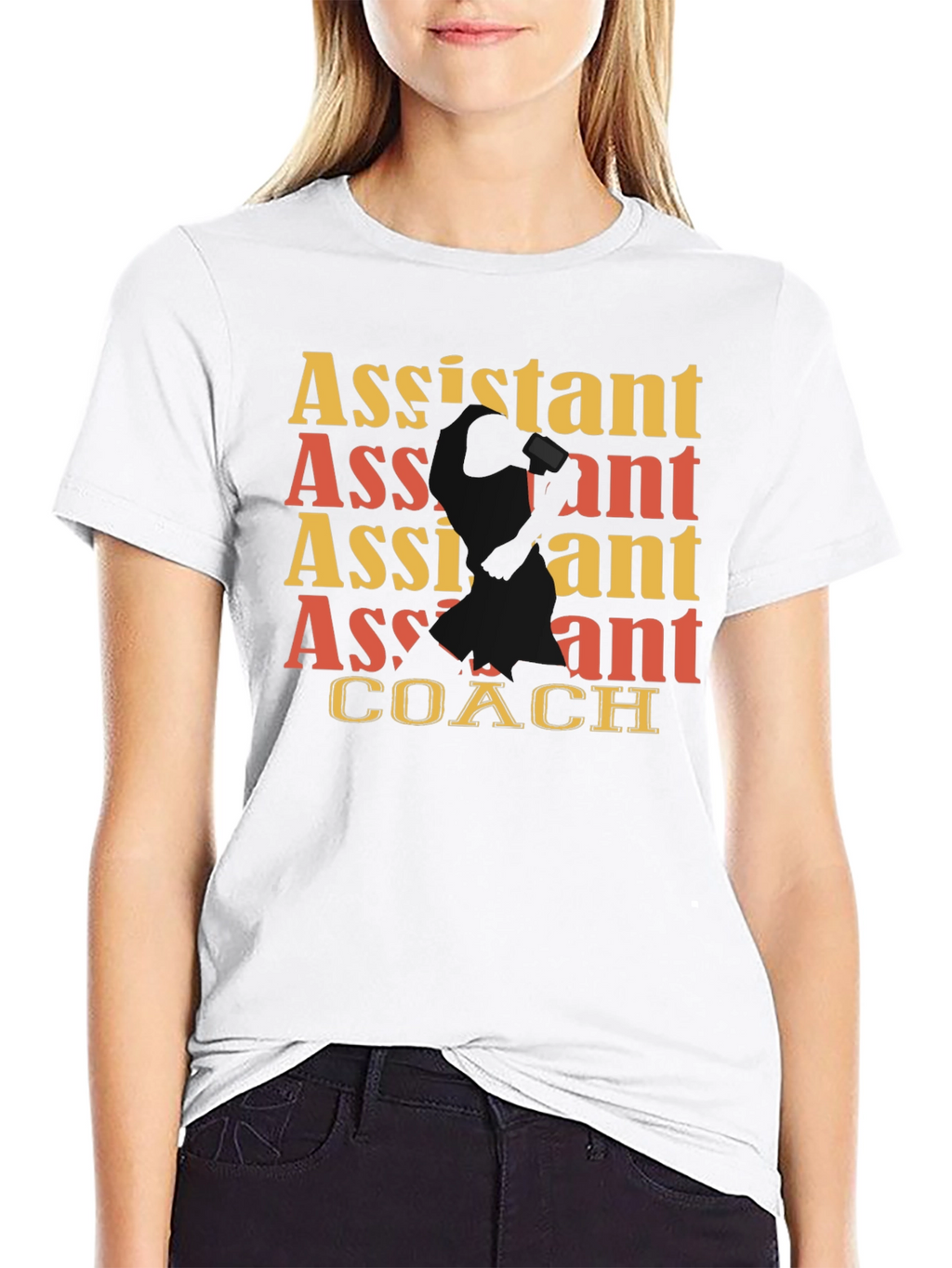 Assistant Coach Graphic Tee - Black