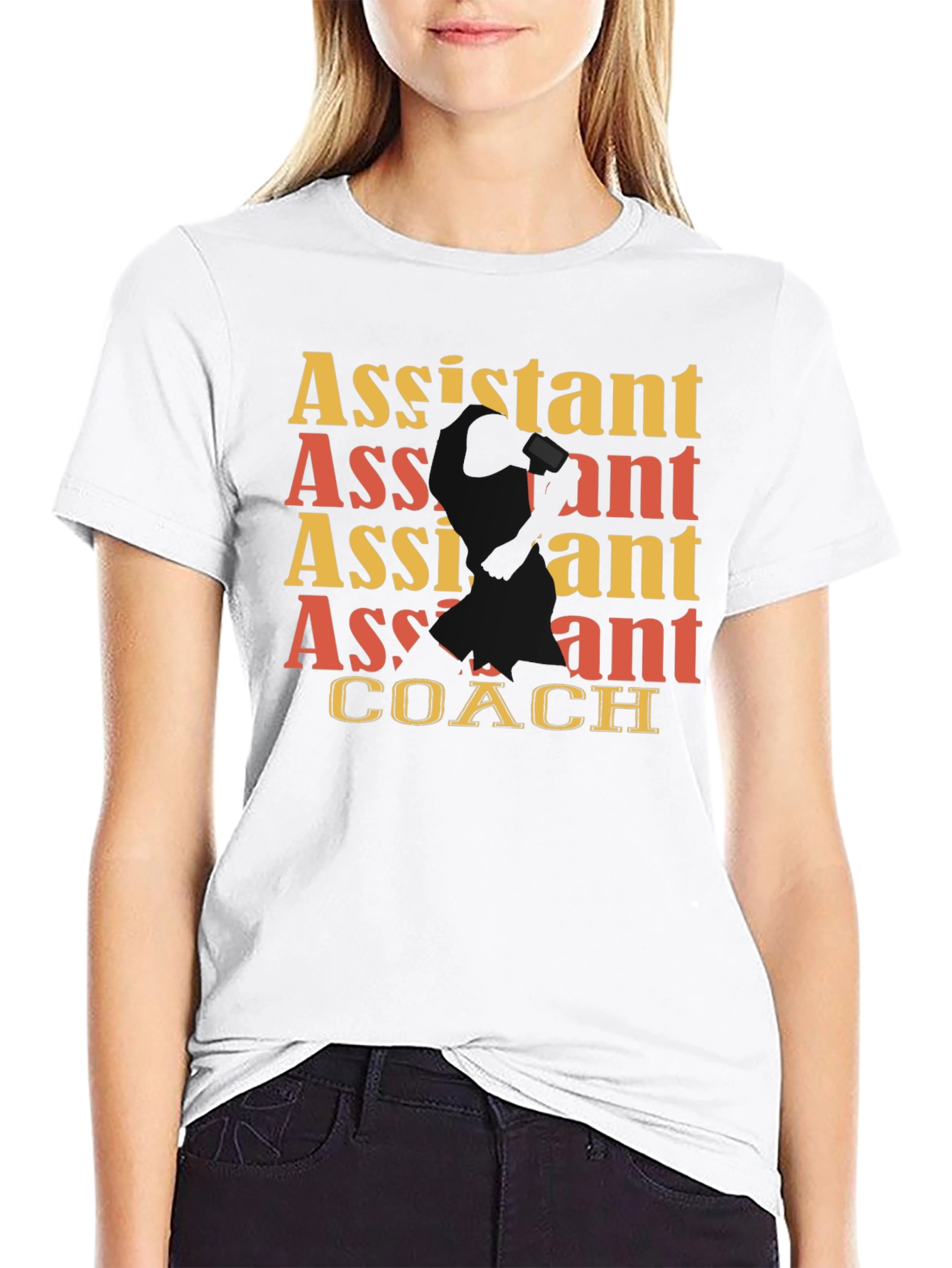 Assistant Coach Graphic Tee - Black