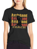 Assistant Coach Graphic Tee - Black