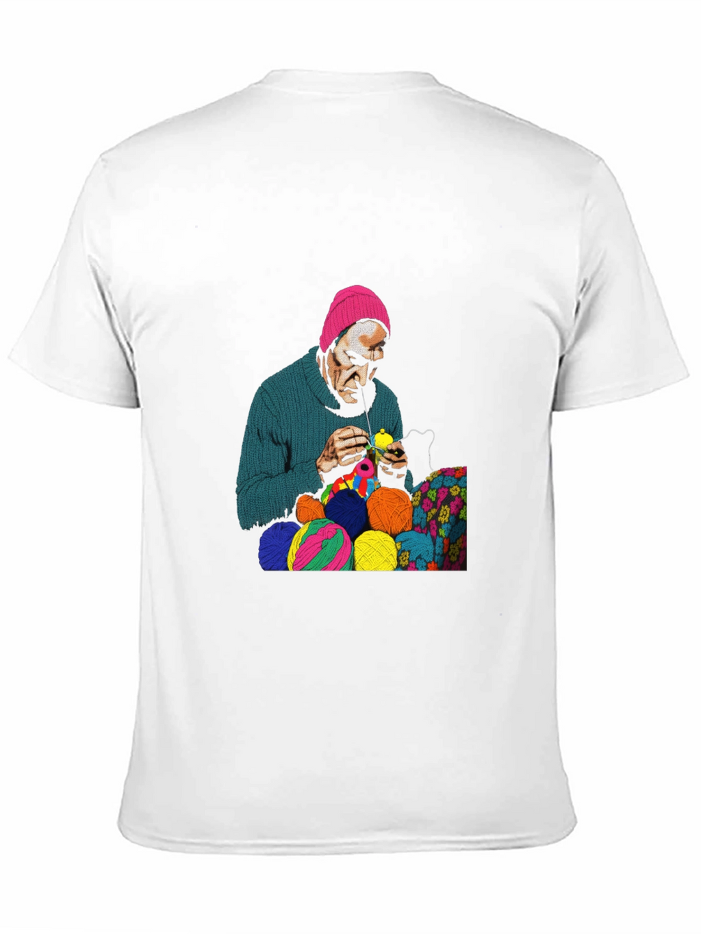 Knitting Man Graphic T-Shirt