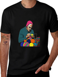 Knitting Man Graphic T-Shirt