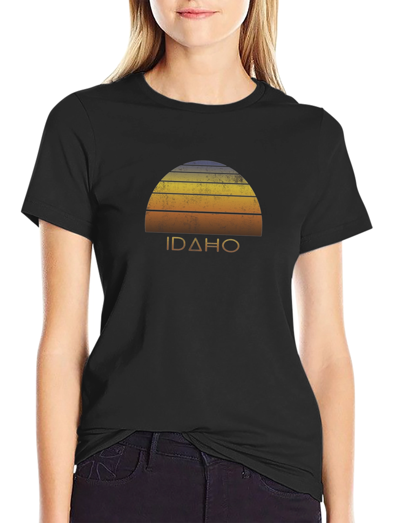Retro Idaho Sunset Graphic Tee - Unisex Soft Cotton T-Shirt