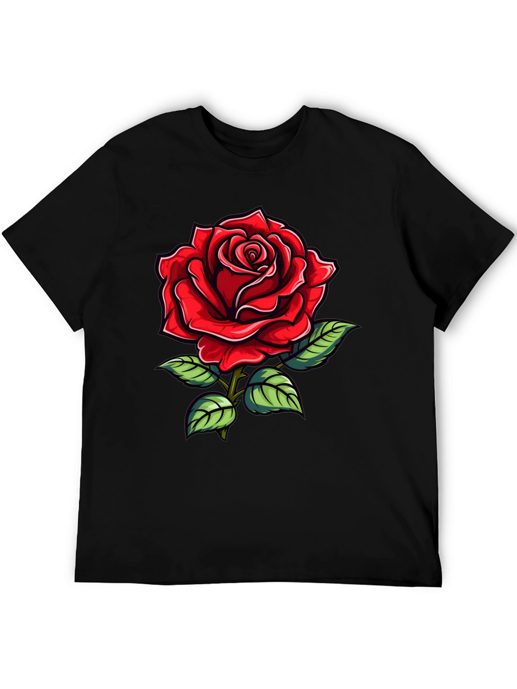 Red Rose Graphic T-Shirt
