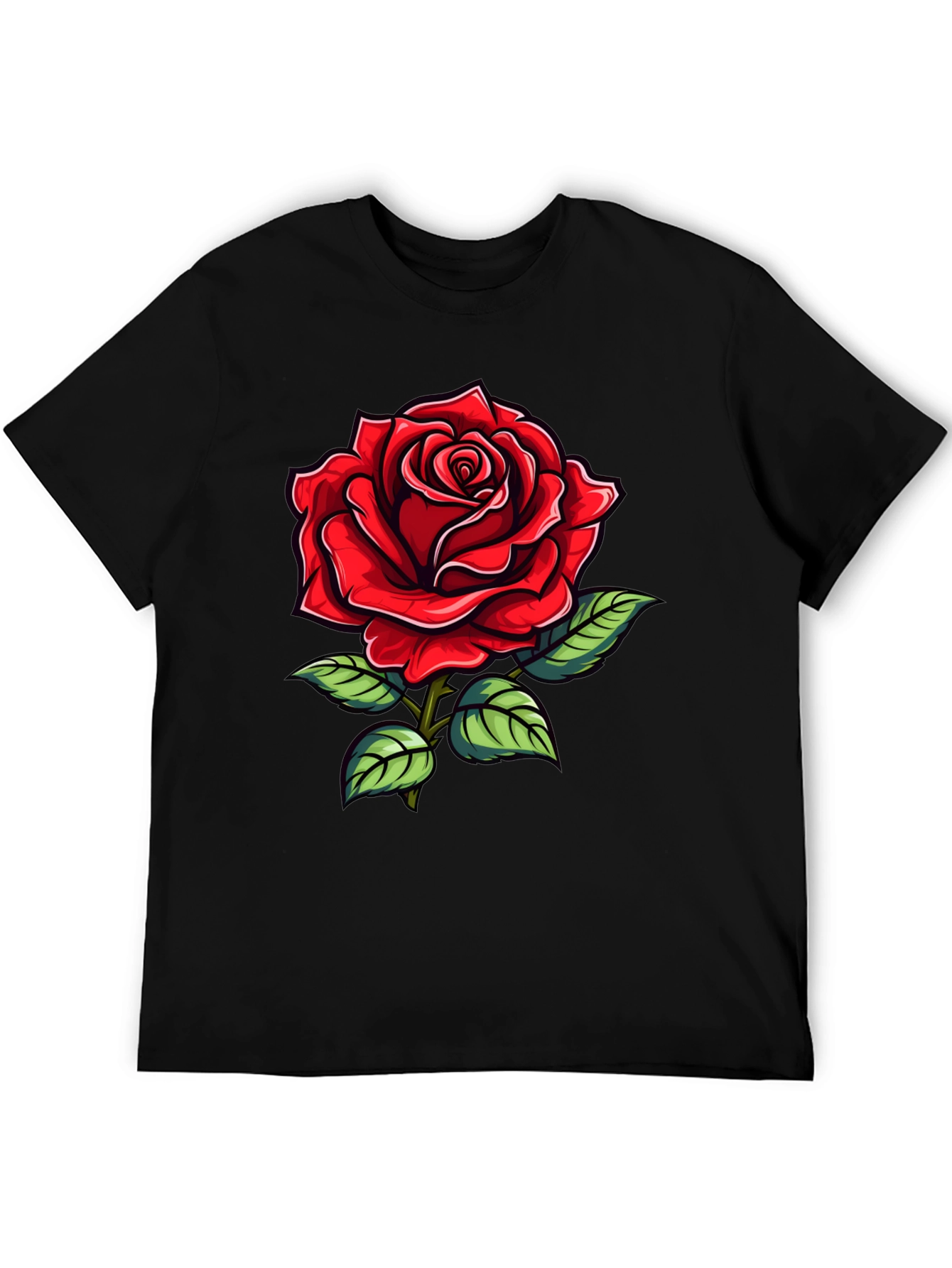 Red Rose Graphic T-Shirt