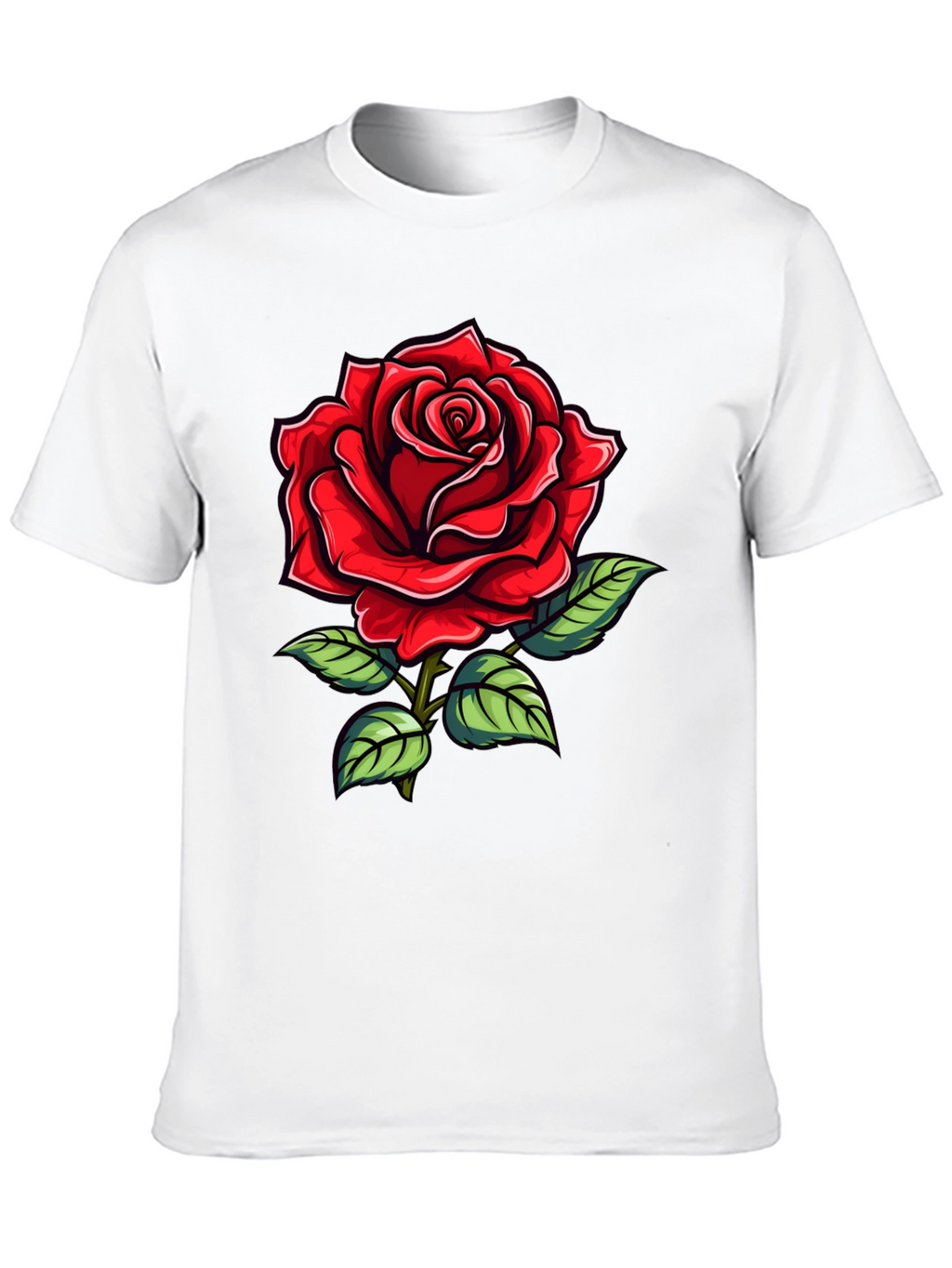 Red Rose Graphic T-Shirt