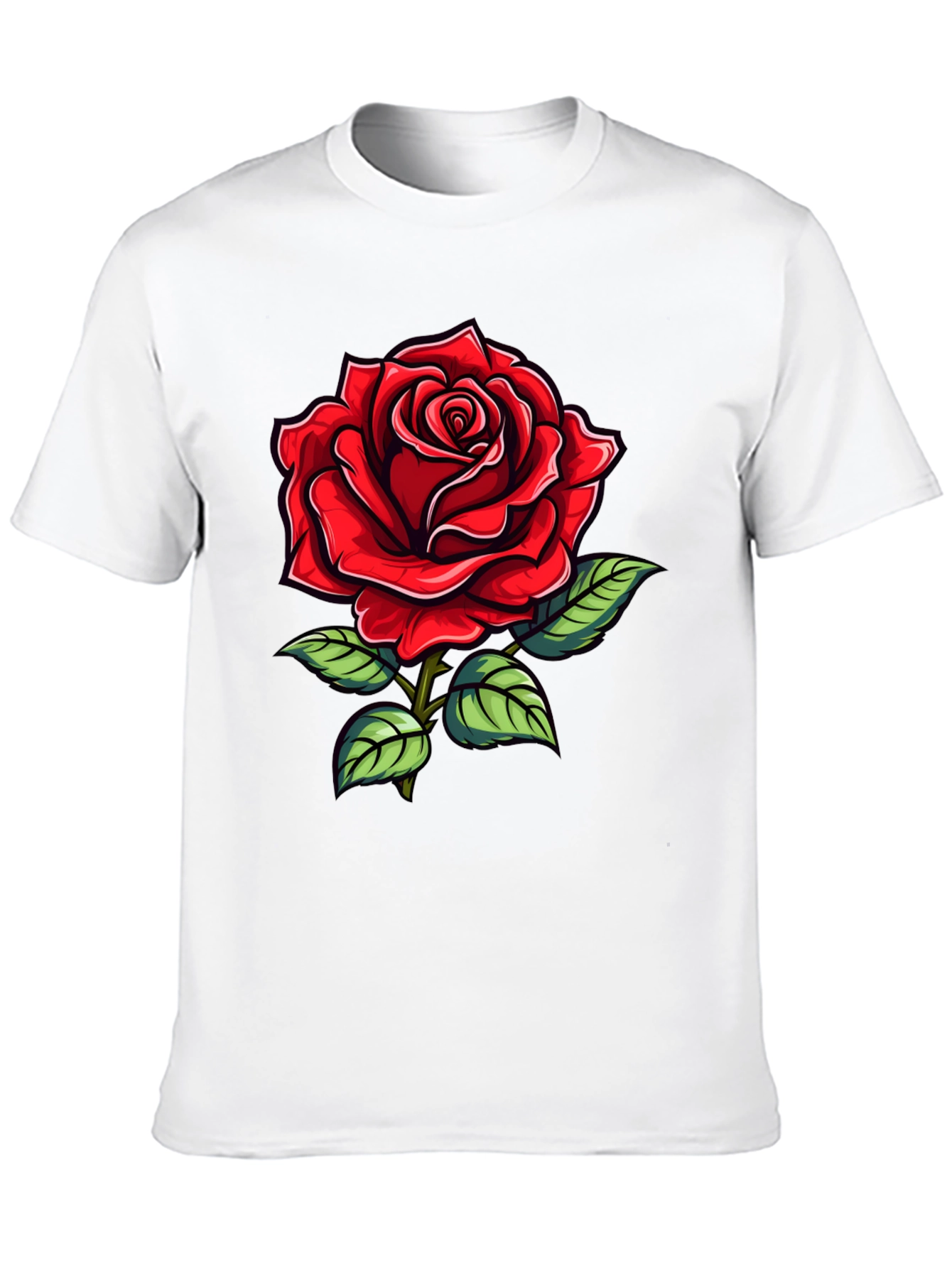 Red Rose Graphic T-Shirt