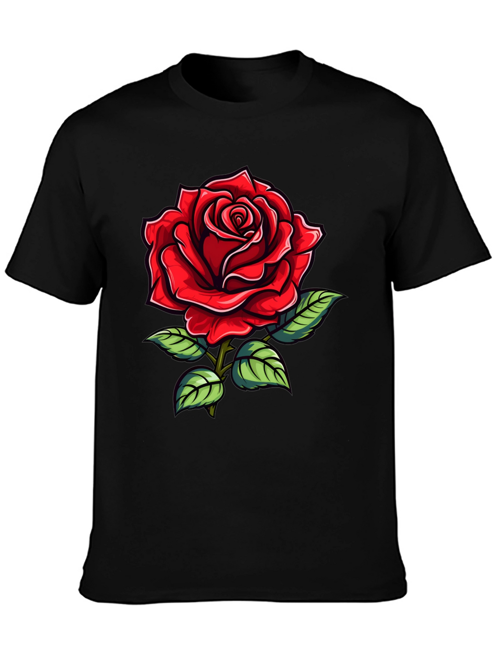 Red Rose Graphic T-Shirt
