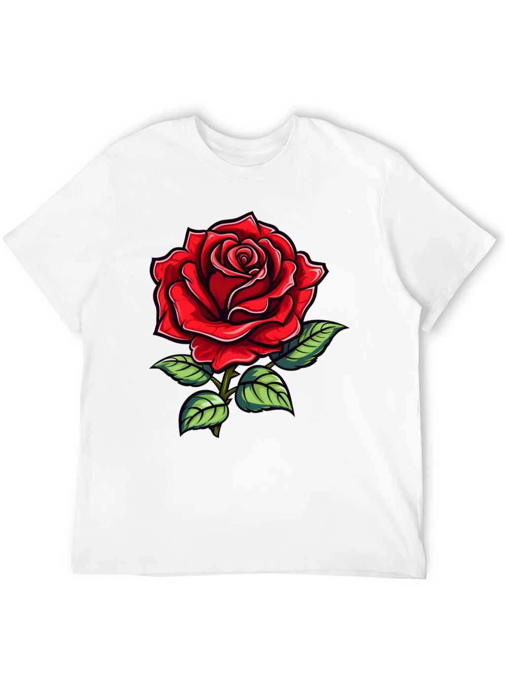 Red Rose Graphic T-Shirt