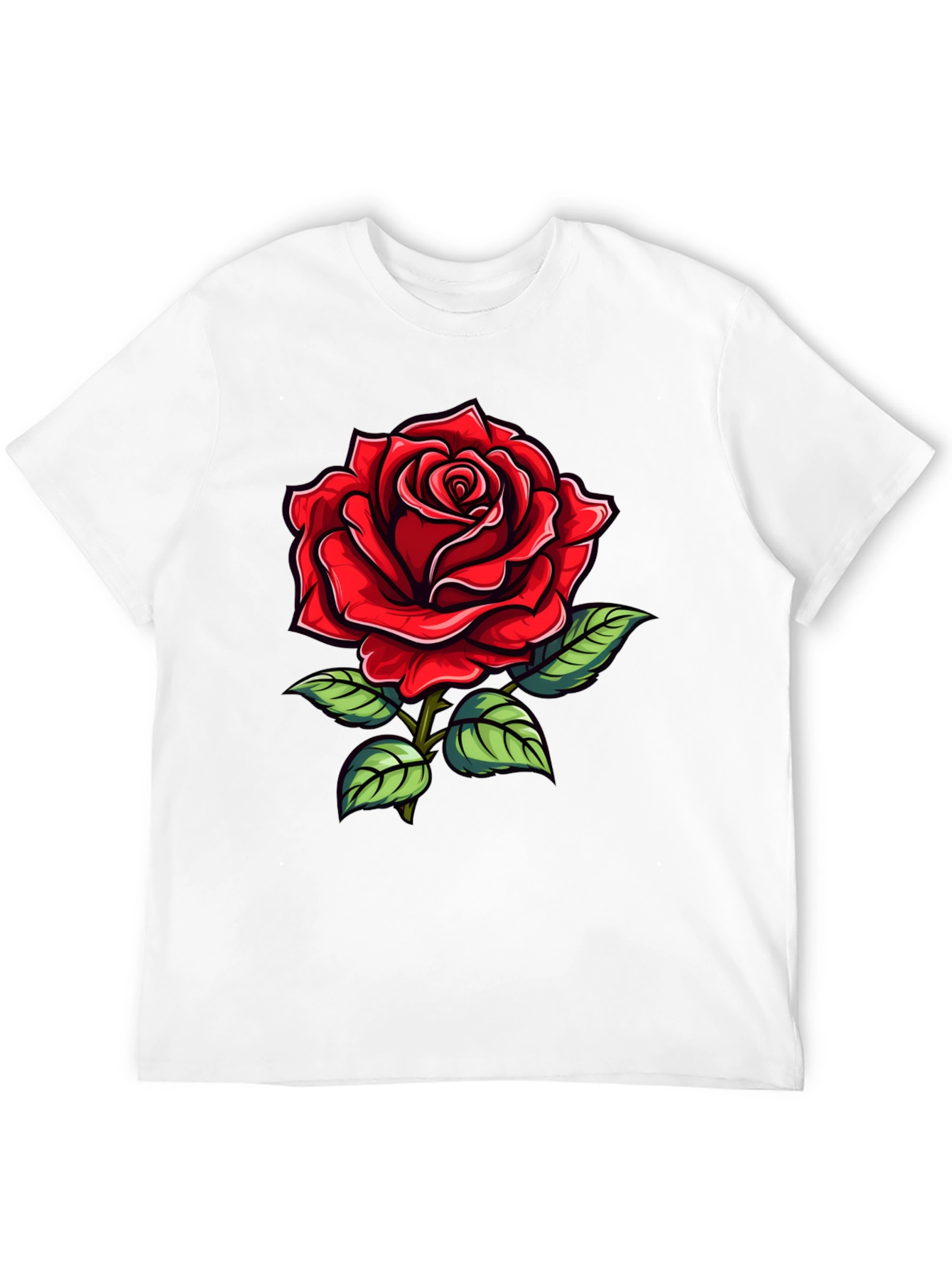 Red Rose Graphic T-Shirt